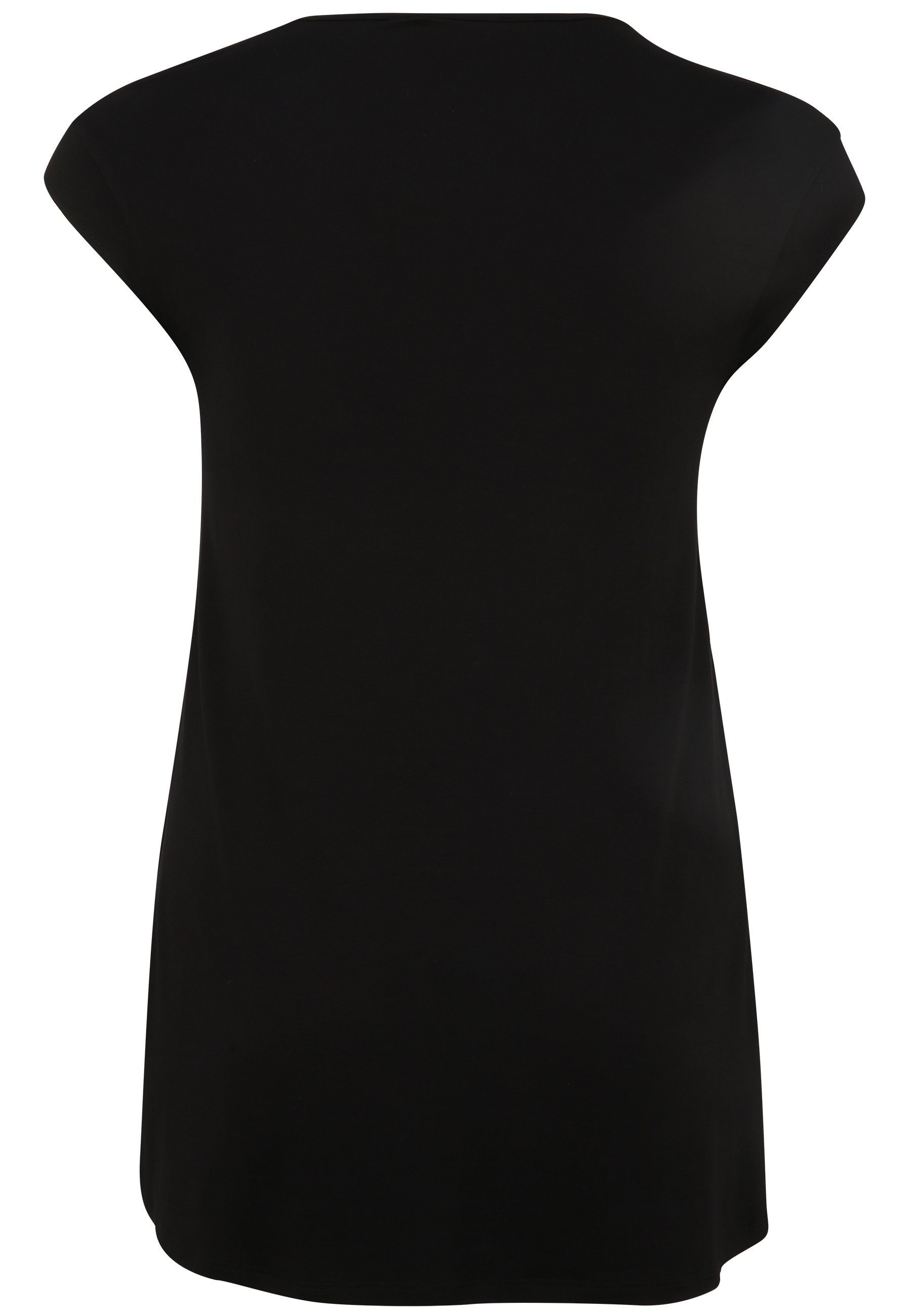 Doris Streich Shirtbluse mit Kurzarm schwarz