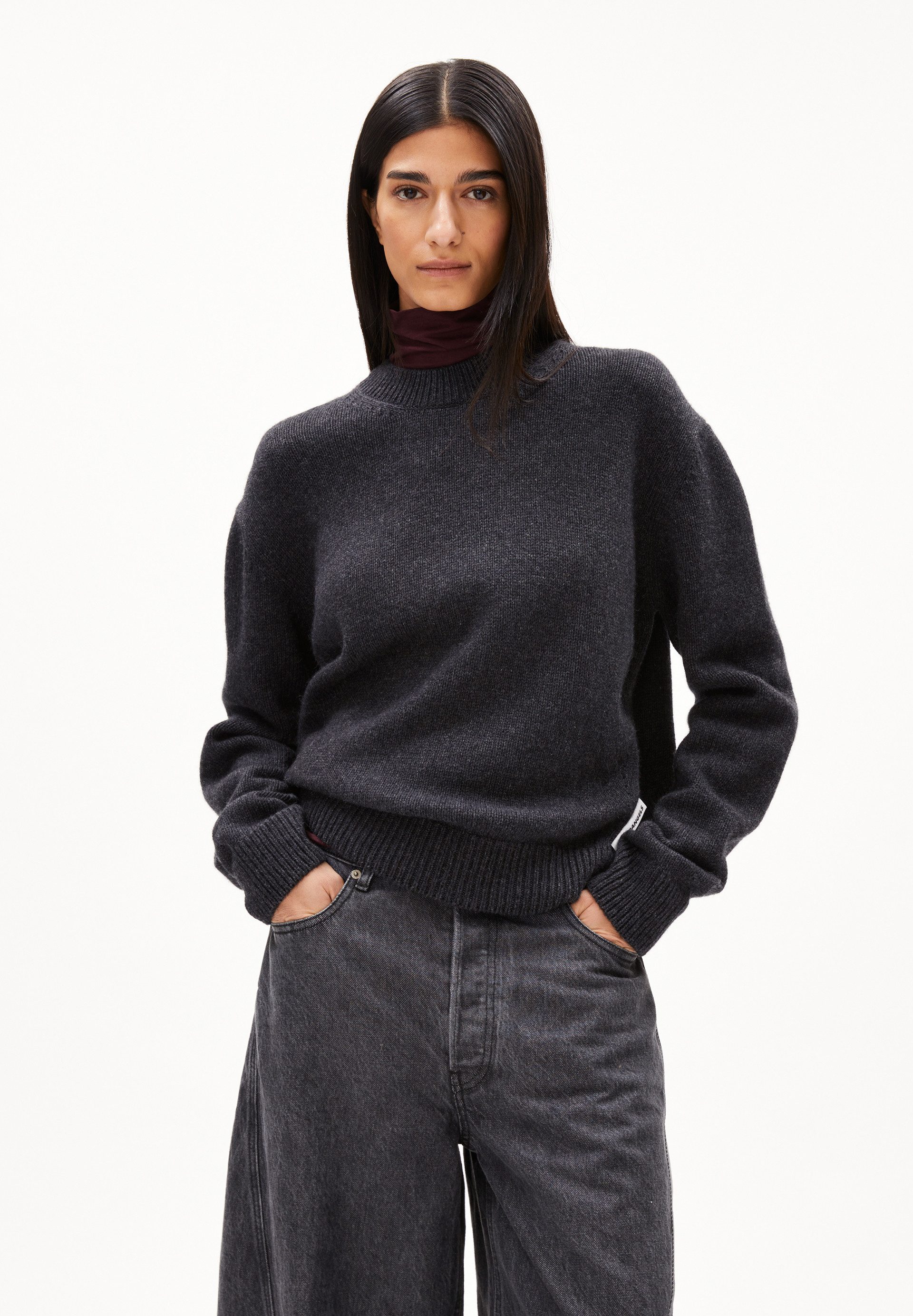 Armedangels В'язані светри BALBAA Пуловери aus Bio-Woll Mix Relaxed Fit (Relaxed Fit) Rundhalsausschnitt