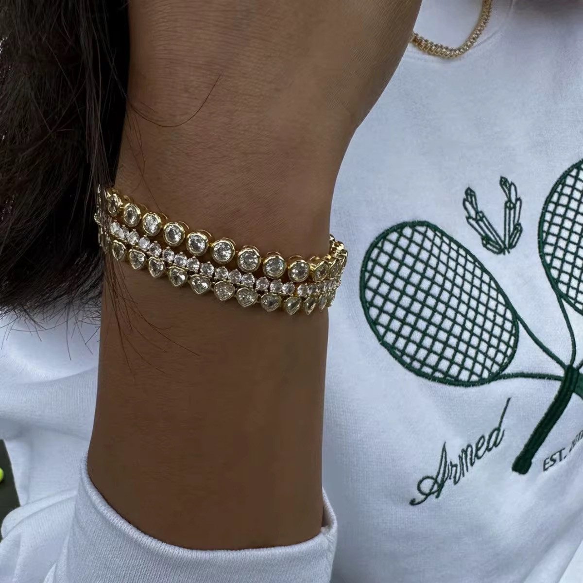 ROUGEMONT Armband Tennis Armband Herz Design günstig online kaufen