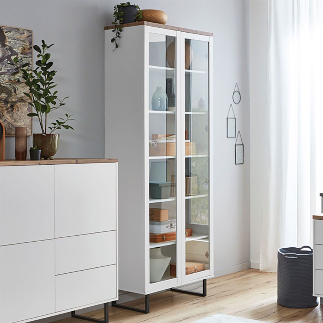 ebuy24 Vitrine Anna Vitrinenschrank 2 Türen günstig online kaufen