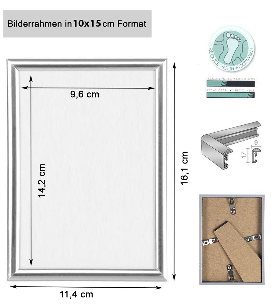 IDEAL TREND Bilderrahmen 2er 3er 5er Pack Bilderrahmen Kunststoff Lifestyle Foto Rahmen Collage, für 2 Bilder (2 St) – Bild 5 von 5