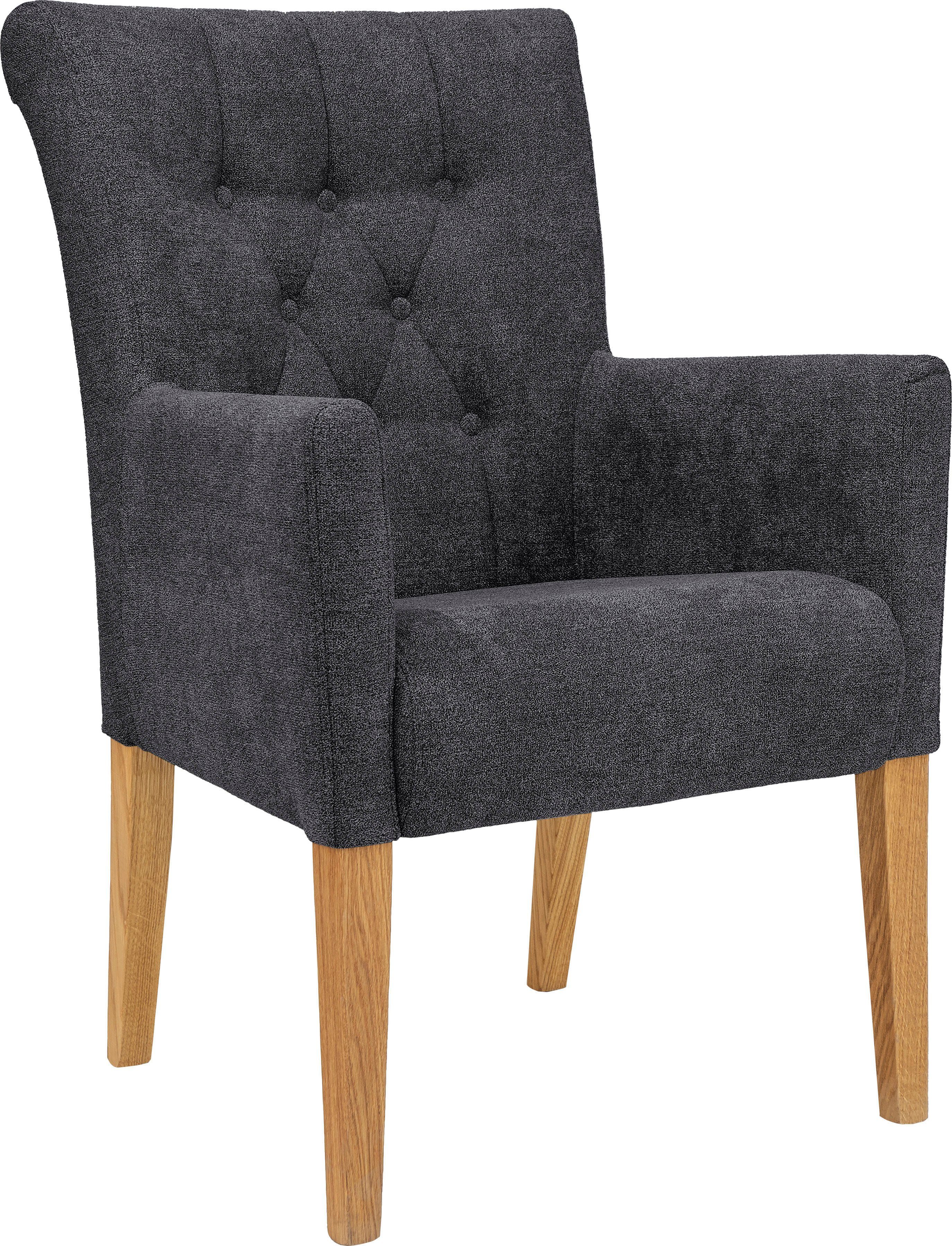 Home affaire Esszimmerstuhl King, Armlehnstuhl mit Knopfheftung, Polsterstu günstig online kaufen