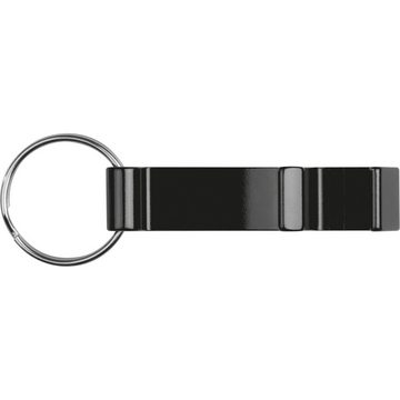 Livepac Office Schlüsselanhänger Schlüsselanhänger / mit Flaschenöffner / Farbe: schwarz