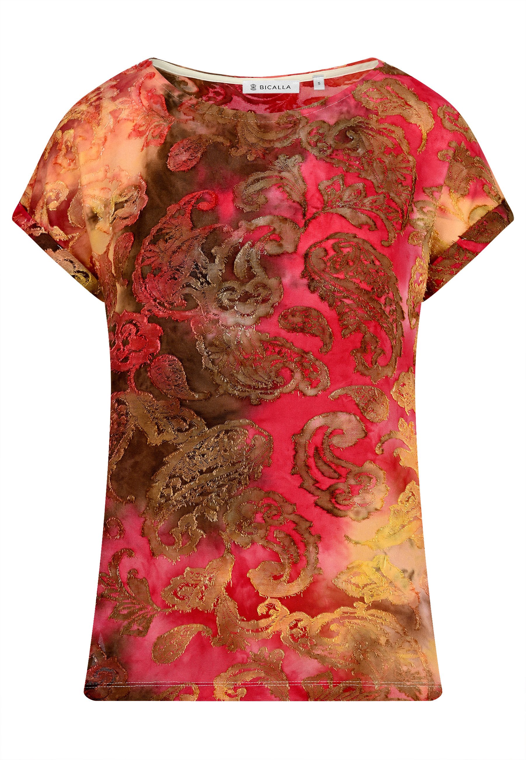 BICALLA T-Shirt Shirt mit Ornament-Muster in günstig online kaufen