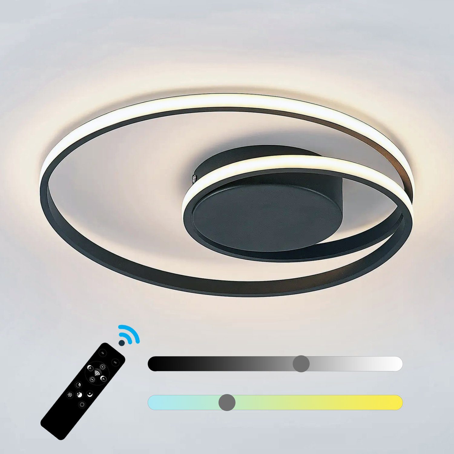 Design LED Deckenlampe Fristad Küchen Büro Diele Wohn Schlaf Zimmer Leuchte A++ 