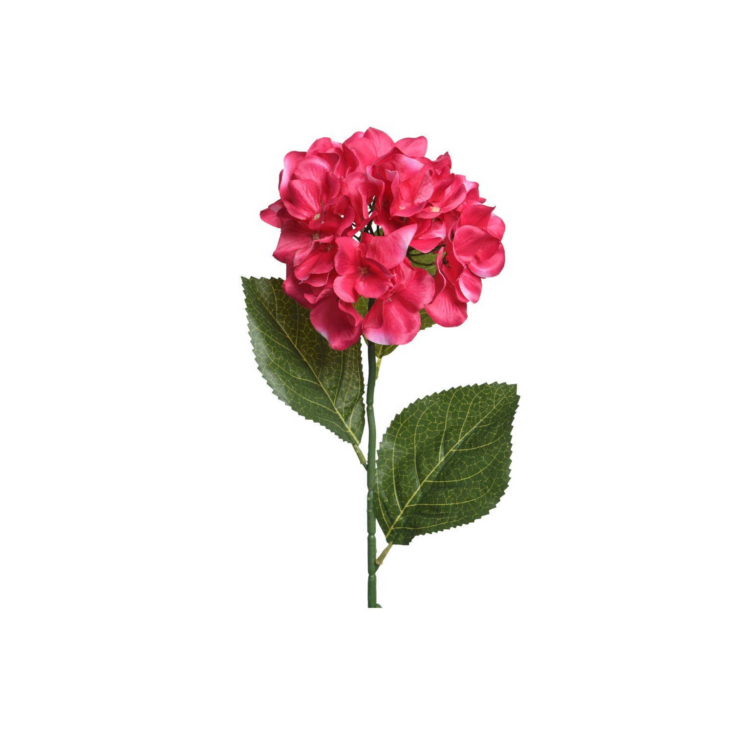 Kunstblume Hortensie am Stiel Kunstblume Stielblume Dekoblume H: 66cm rot, MARELIDA, Höhe 66 cm