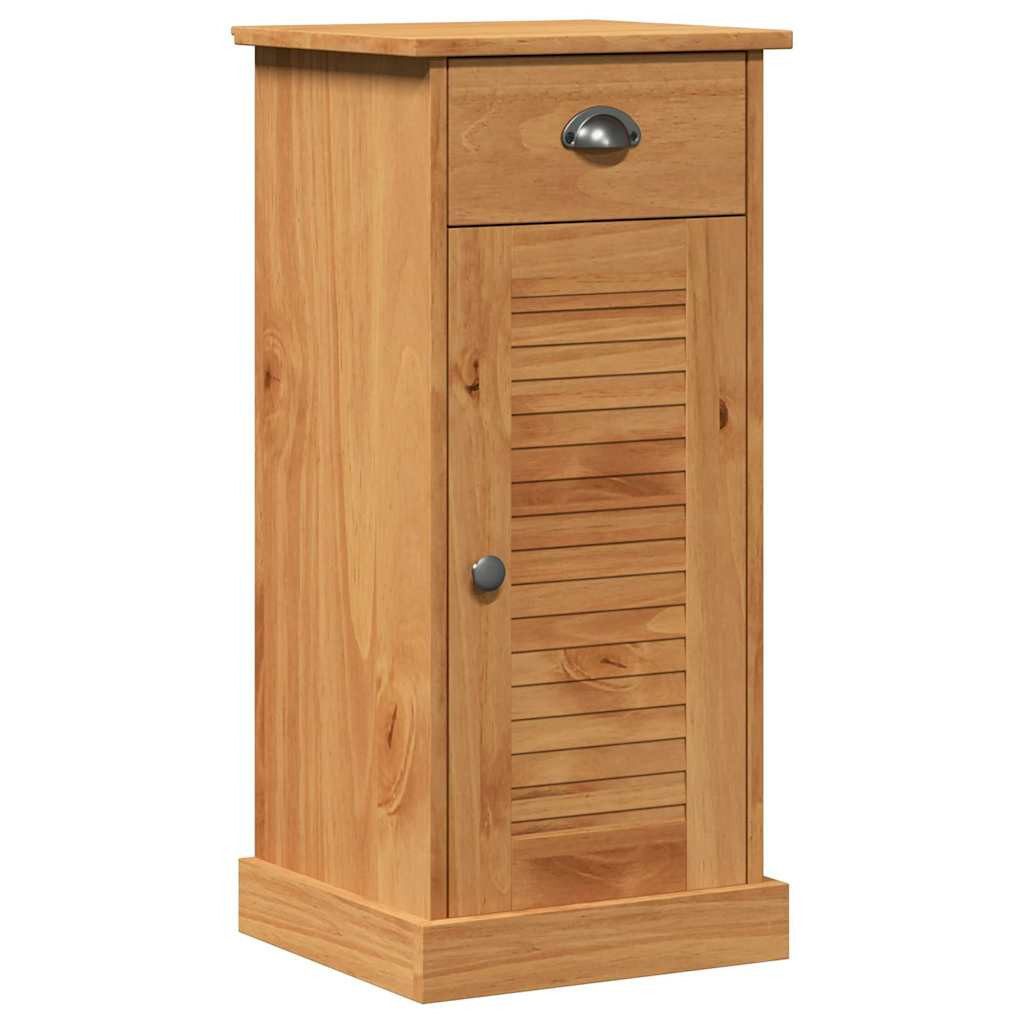 vidaXL Badezimmerspiegelschrank Badezimmerschrank VIGO Braun und Honigbraun 37,5 x 34 x 80 cm (1-St)