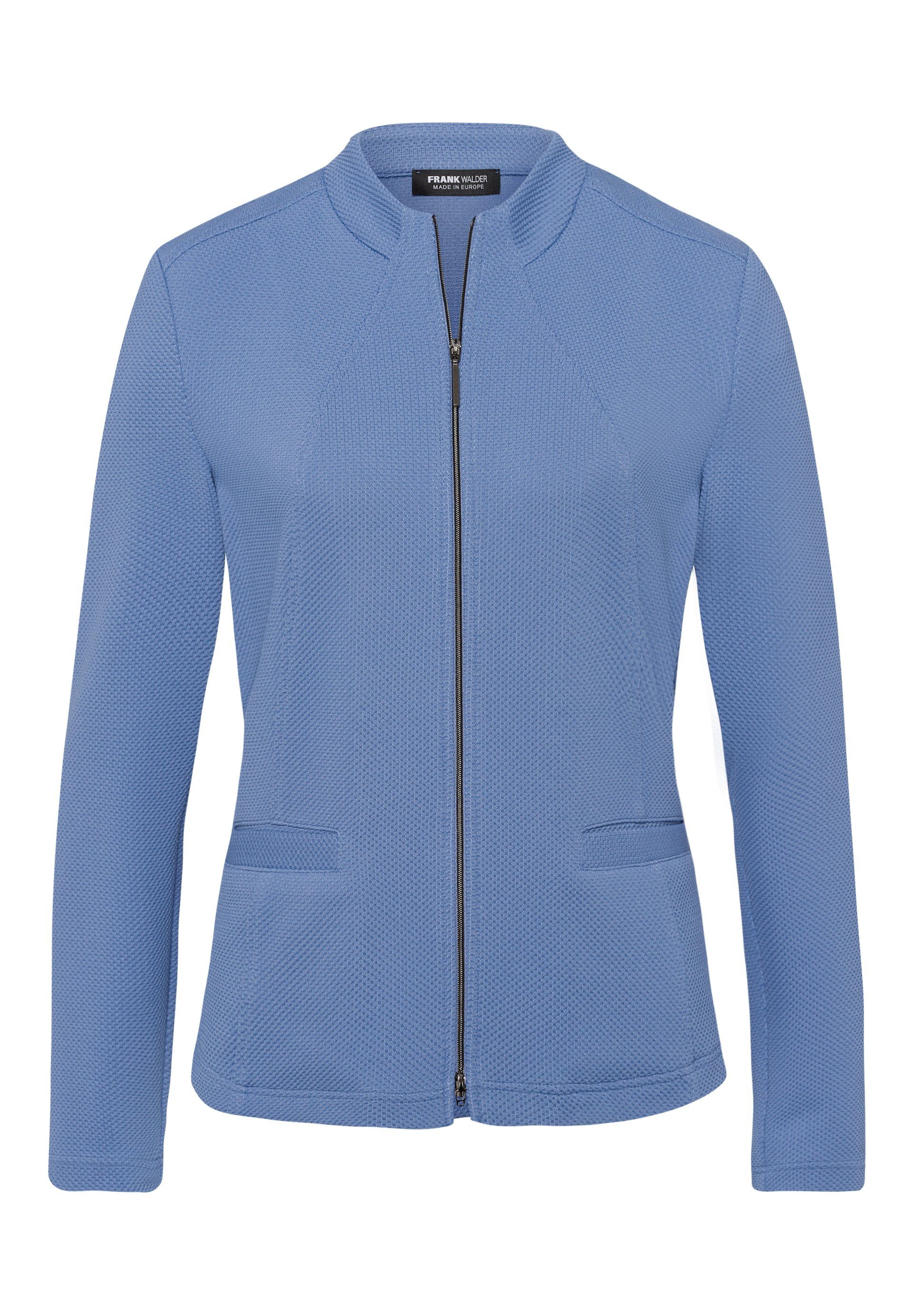 FRANK WALDER Kurzjacke blue NOS dusty Jerseyjacke