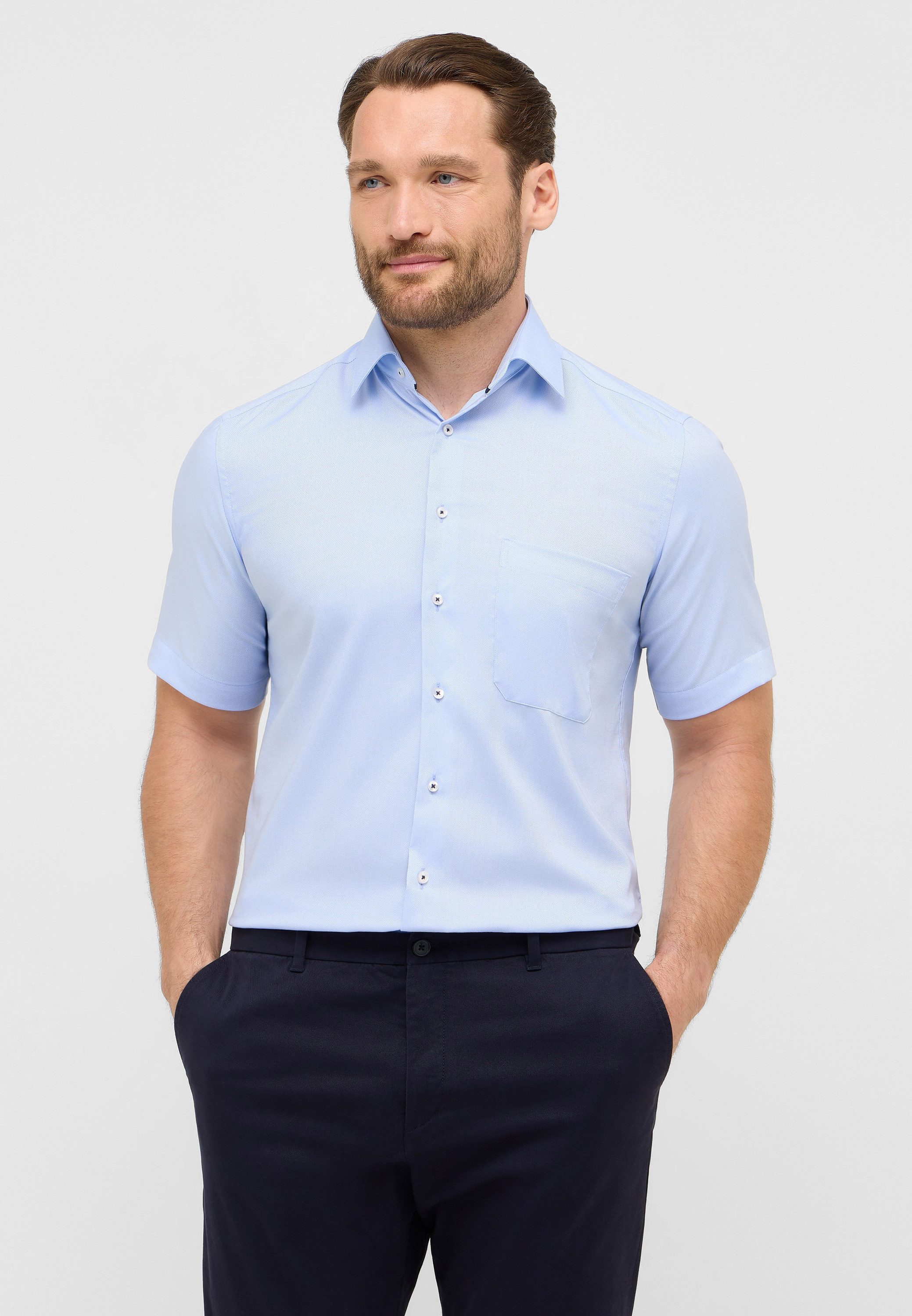 Eterna Kurzarmhemd COMFORT FIT NON IRON günstig online kaufen