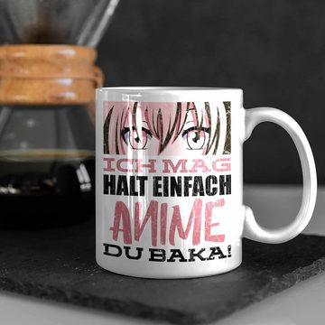 Trendation Tasse Trendation - Anime Tasse Geschenk Spruch Kaffeetasse Geschenke Deko Anme Fan Du Baka