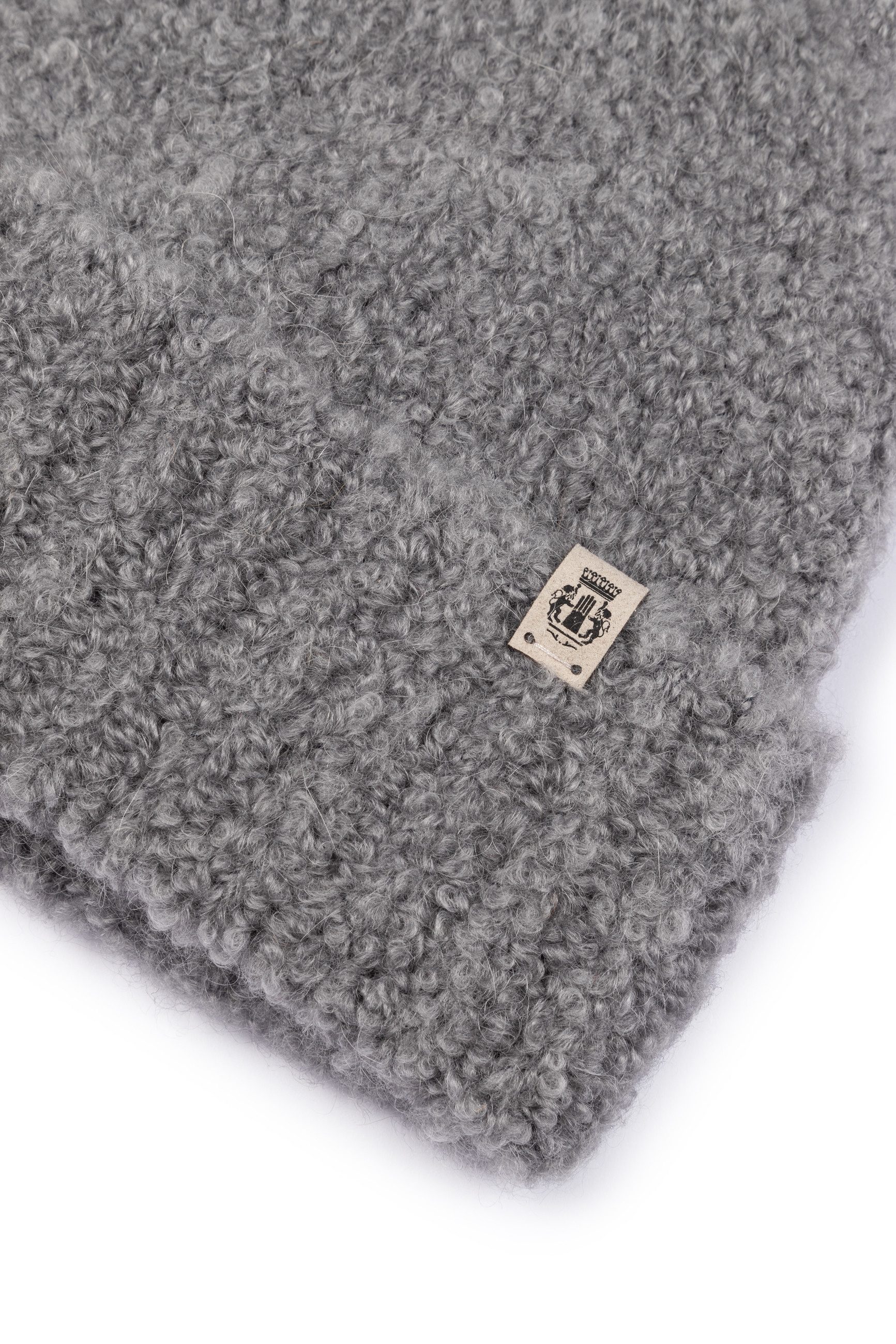 Roeckl Strickmütze CLASSIC BOUCLÉ Bouclemütze mit breitem Bund