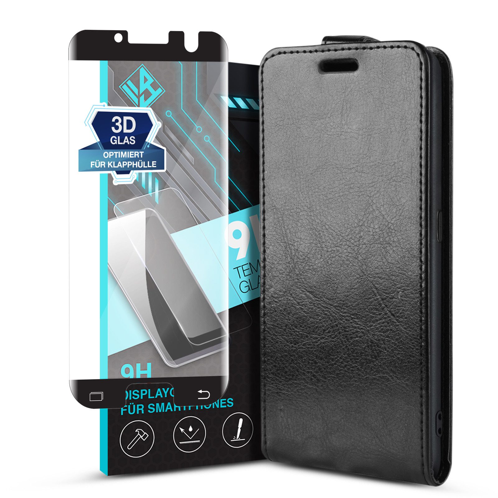 Tec-Expert Handyhülle Klapp Hülle für Samsung Galaxy S7 edge 5.5 Zoll, 5.5", Tasche Klapphülle Case mit Kartenfach Fliphülle vertikal