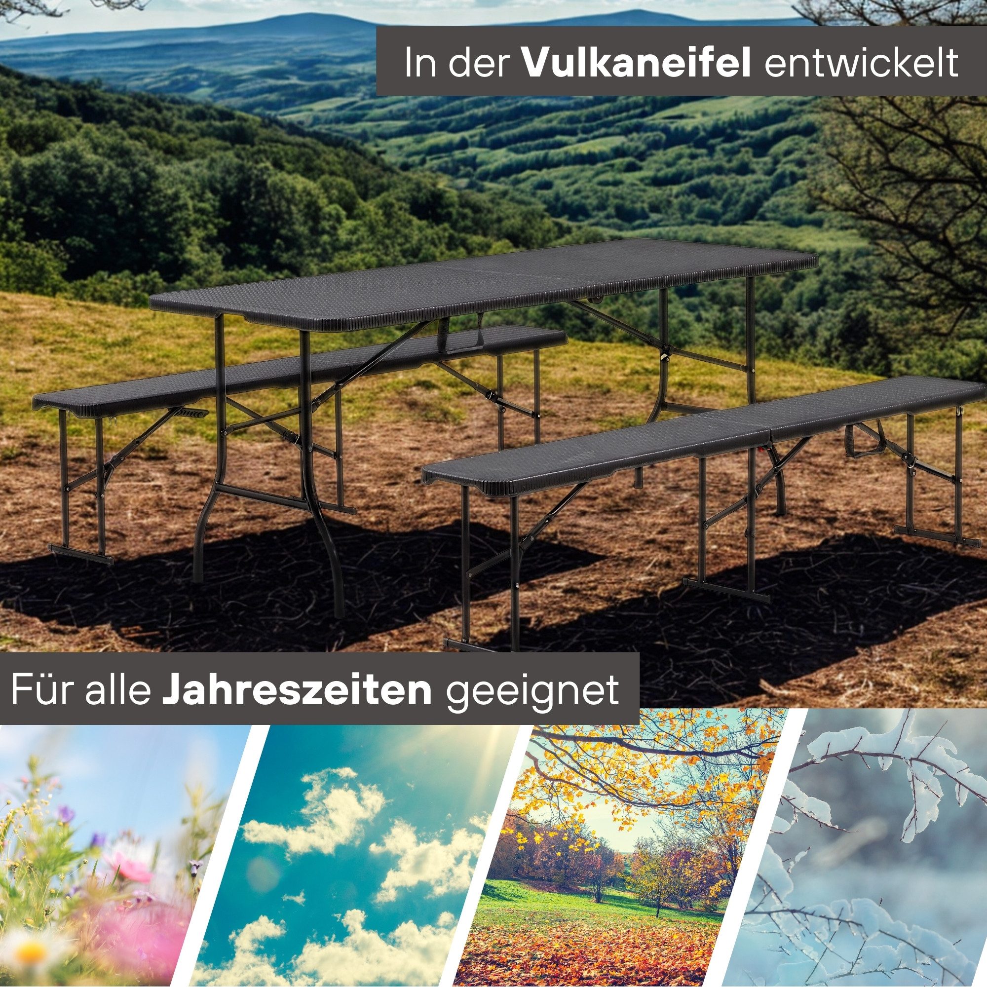 Albatros International Bierzeltgarnitur Albatros Bierzeltgarnitur Rattan – günstig online kaufen