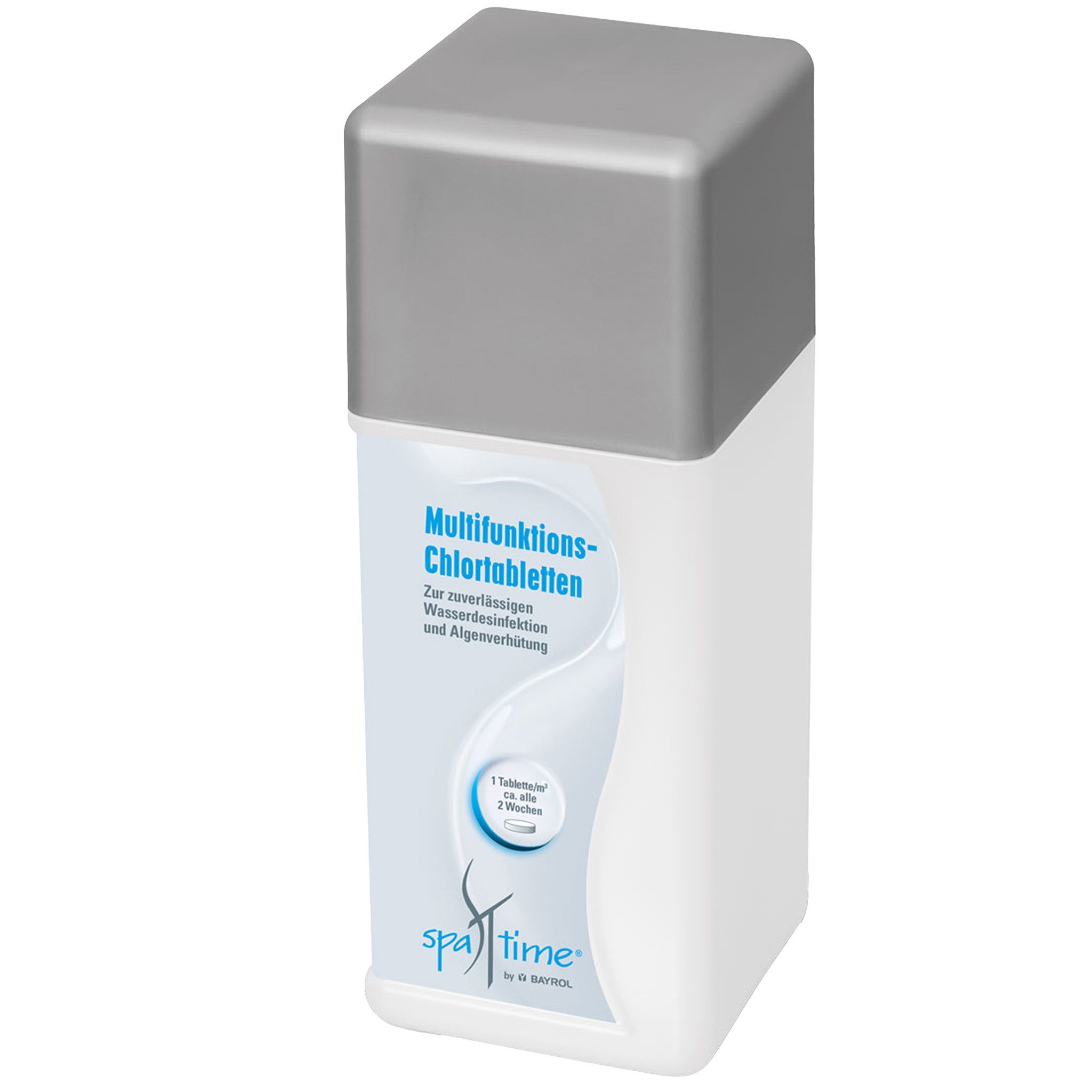 Bayrol Poolpflege SpaTime Multifunktions-Chlortabletten 20g 1 kg, (Whirlpool-Pflegeset), Zur zuverlässigen Wasserdesinfektion und Algenverhütung