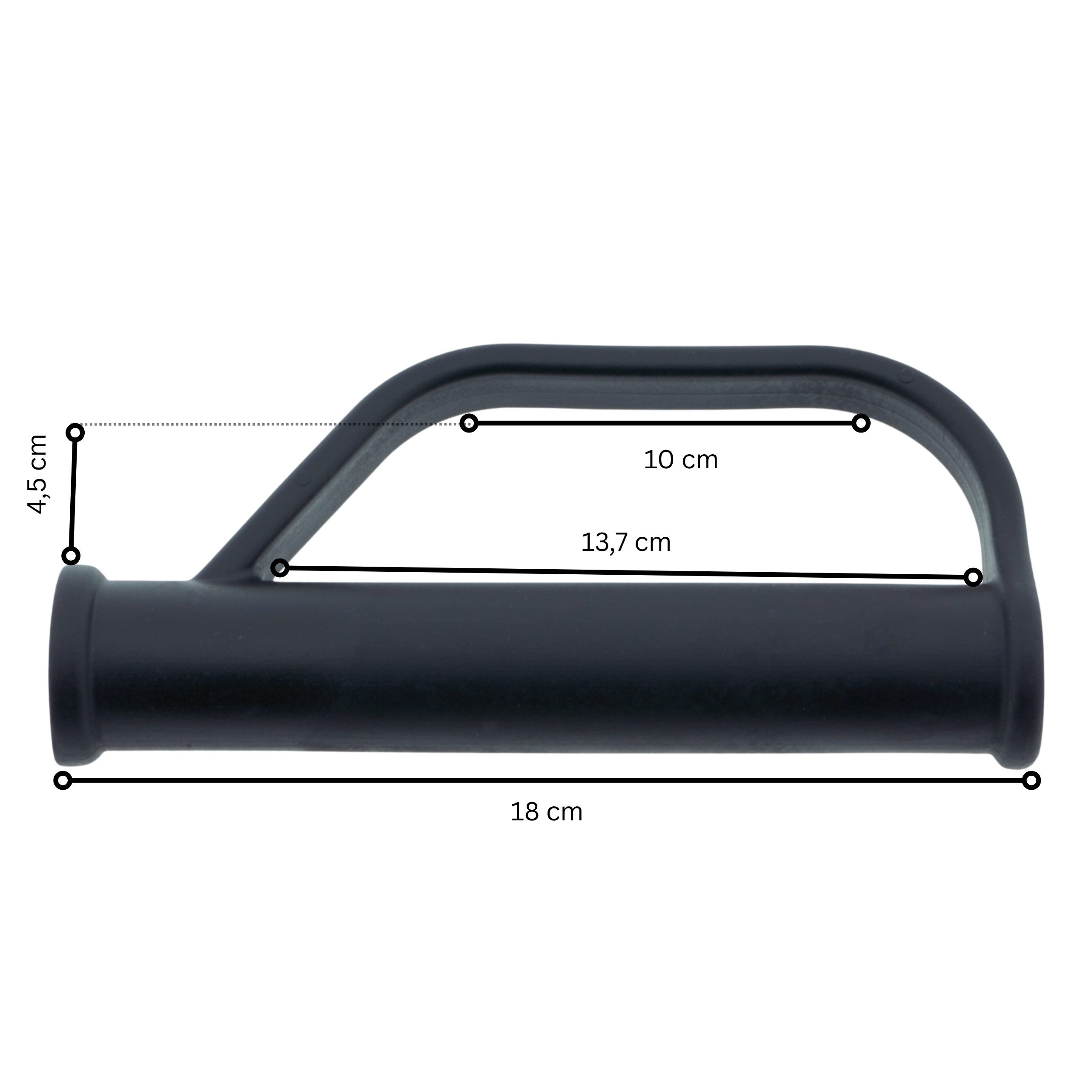 Sackkarre DKH 2 x Sicherheitsgriffe für Sackkarre 25 mm schwarz – Bild 3 von 5