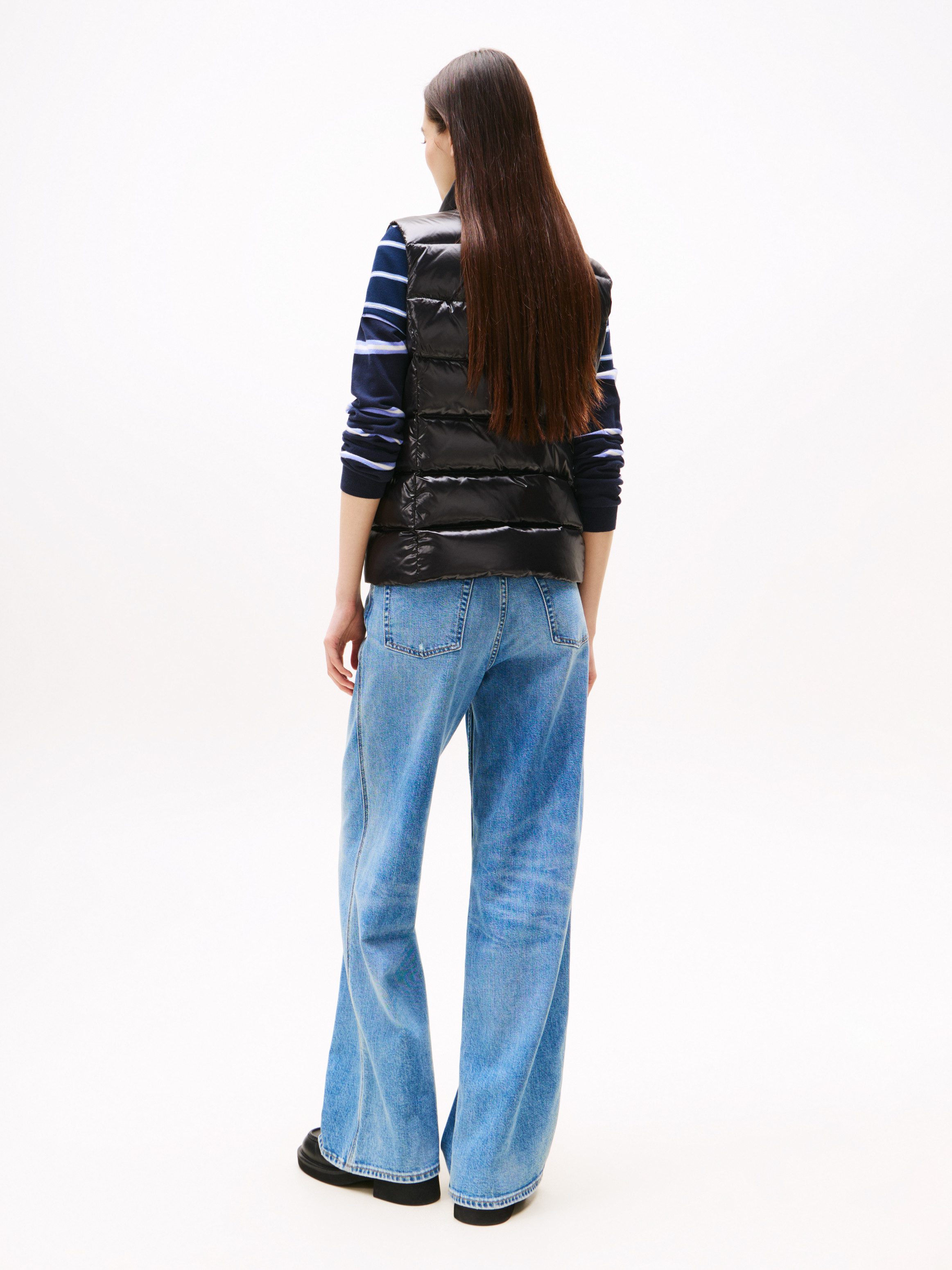 Tommy Jeans Steppweste TJW SLIM ZIP PRINT DOWN VEST