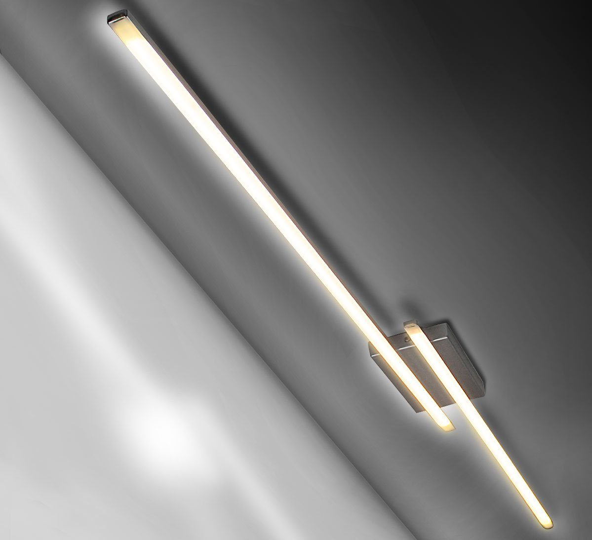 20 Watt LED Decken Lampe silber schwenkbar Ess Zimmer 5 Stäbe Living-XXL 