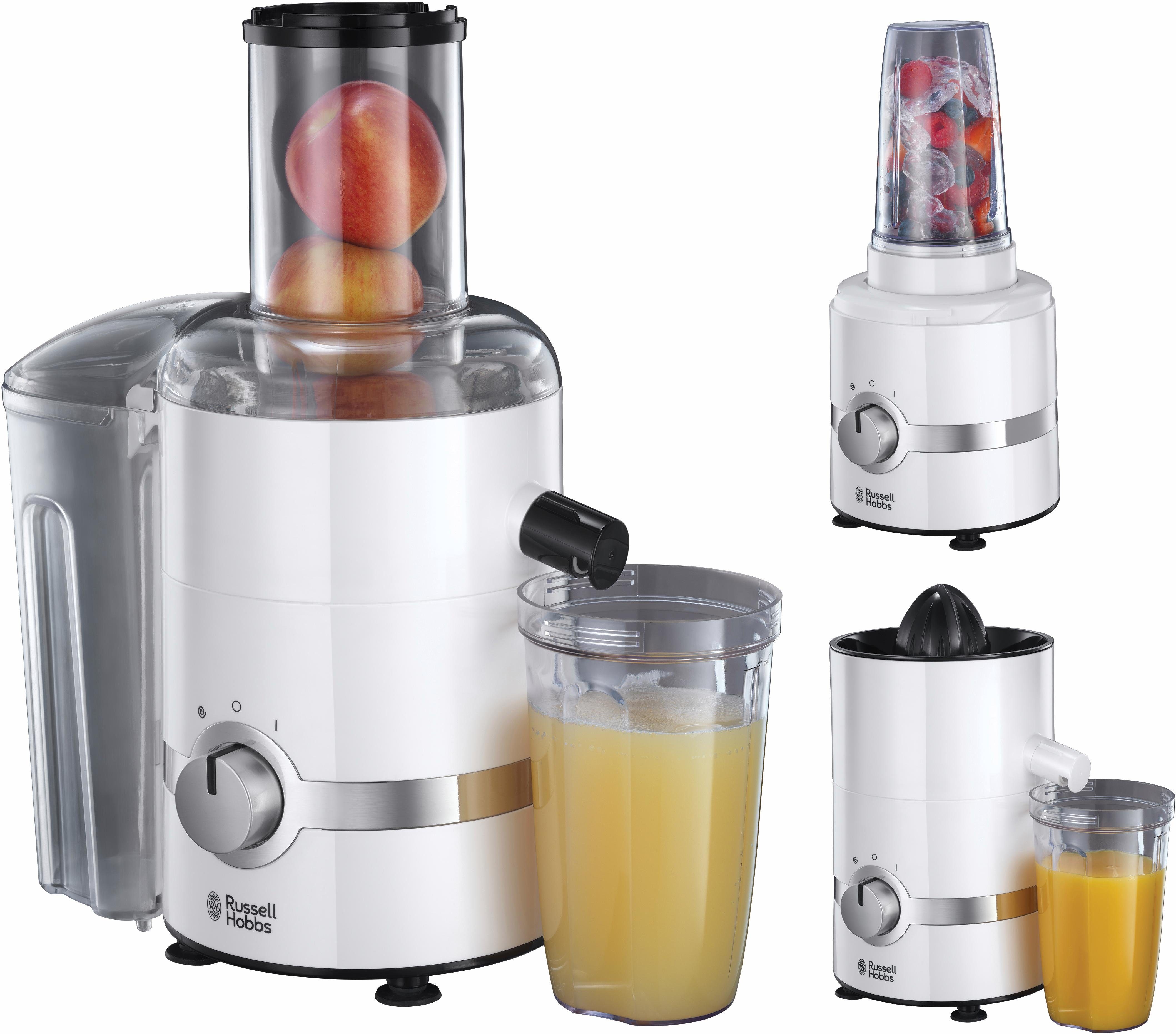 RUSSELL HOBBS Entsafter Smoothie Maker 22700-56, 800 W, 3-in-1-Gerät:  Entsafter, Zitruspresse und Smoothie Maker