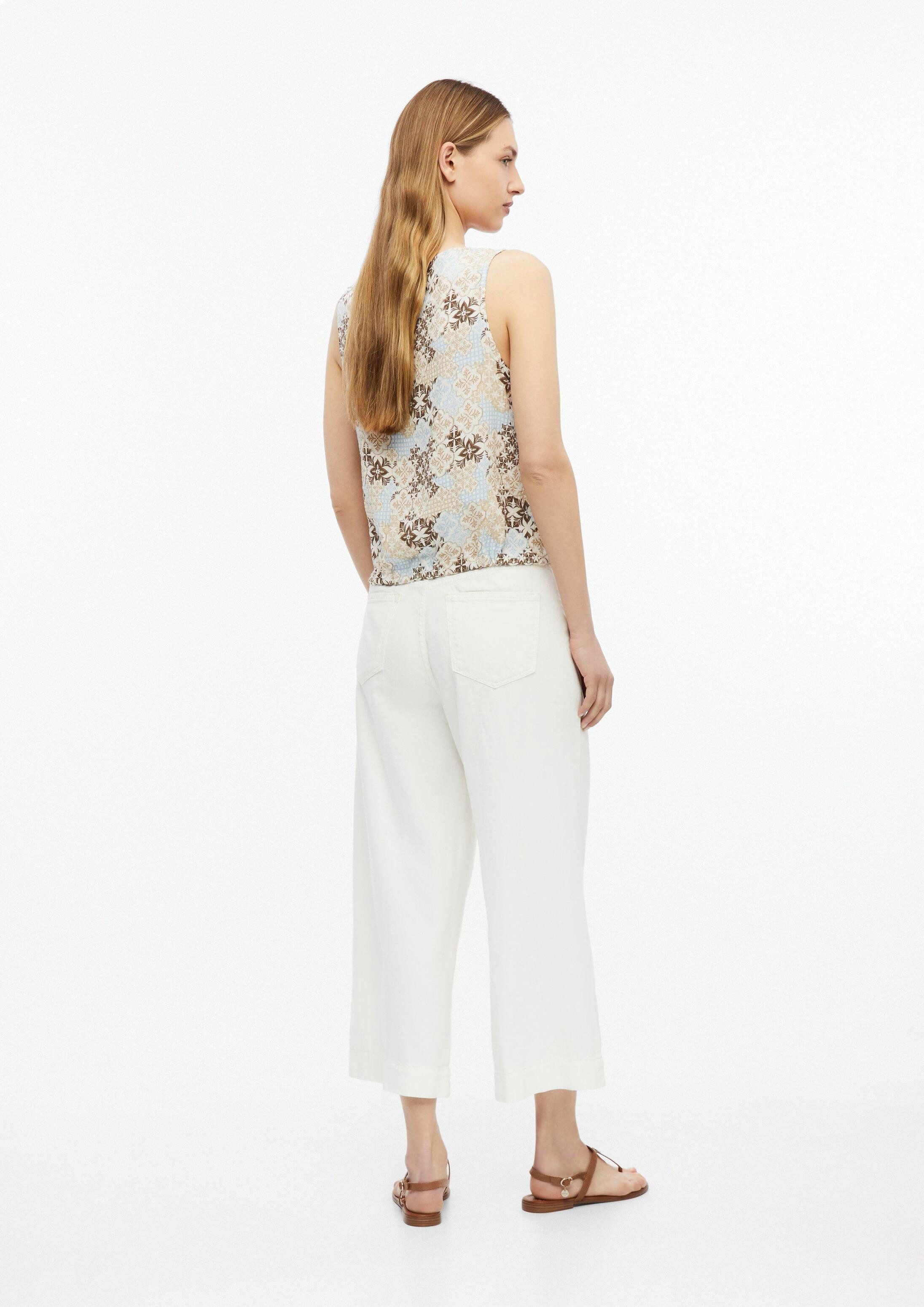 s.Oliver Blusentop Bluse Top aus Viskosemix mit regulierbarem Bund