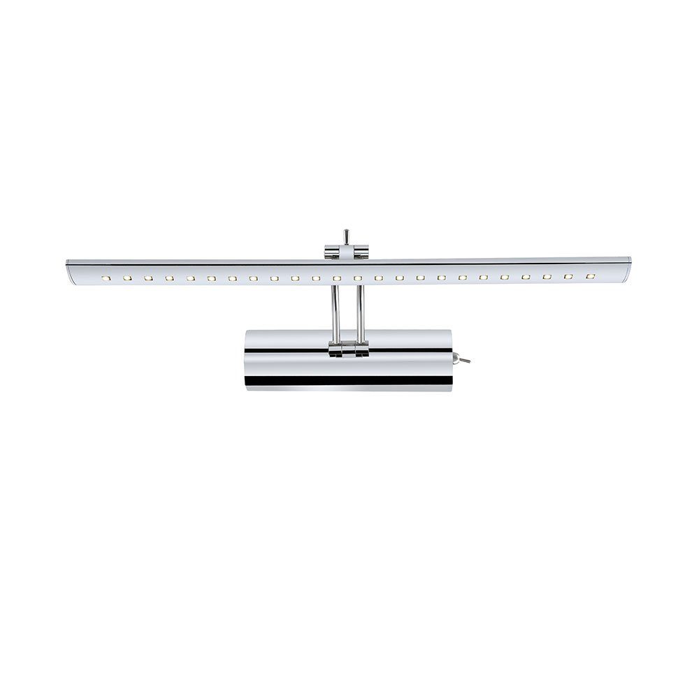 GLOBO LIGHTING LED Wandleuchte, LED-Leuchtmittel fest verbaut, Neutralweiß, LED Wand Leuchte Lampe Metall Chrom Spot Beweglich Schalter Wohn