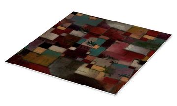 Posterlounge Forex-Bild Paul Klee, Rotgrüne und violett-gelbe Rhythmen, Grafikdesign