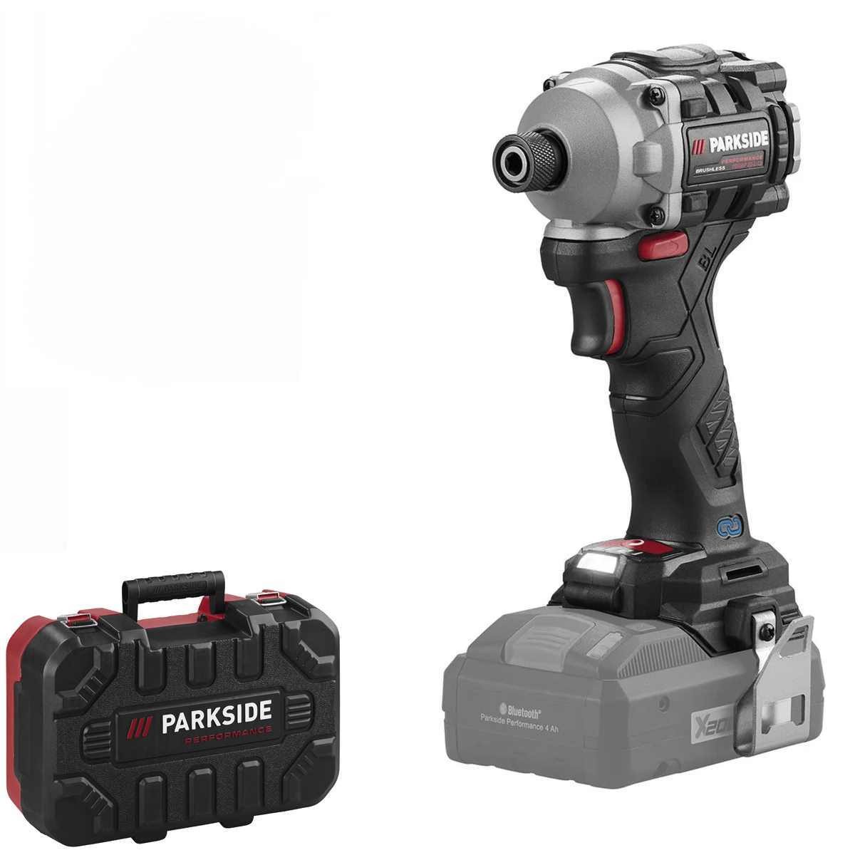 PARKSIDE PERFORMANCE® Akku-Drehschlagschrauber Performance Drehschlagschrauber 1/4" PDSSAP 20V, ohne Akku,Ladegerät