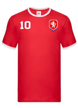 Blondie & Brownie T-Shirt Herren Tschechien Retro Czech Sport Trikot Fußball Meister WM EM