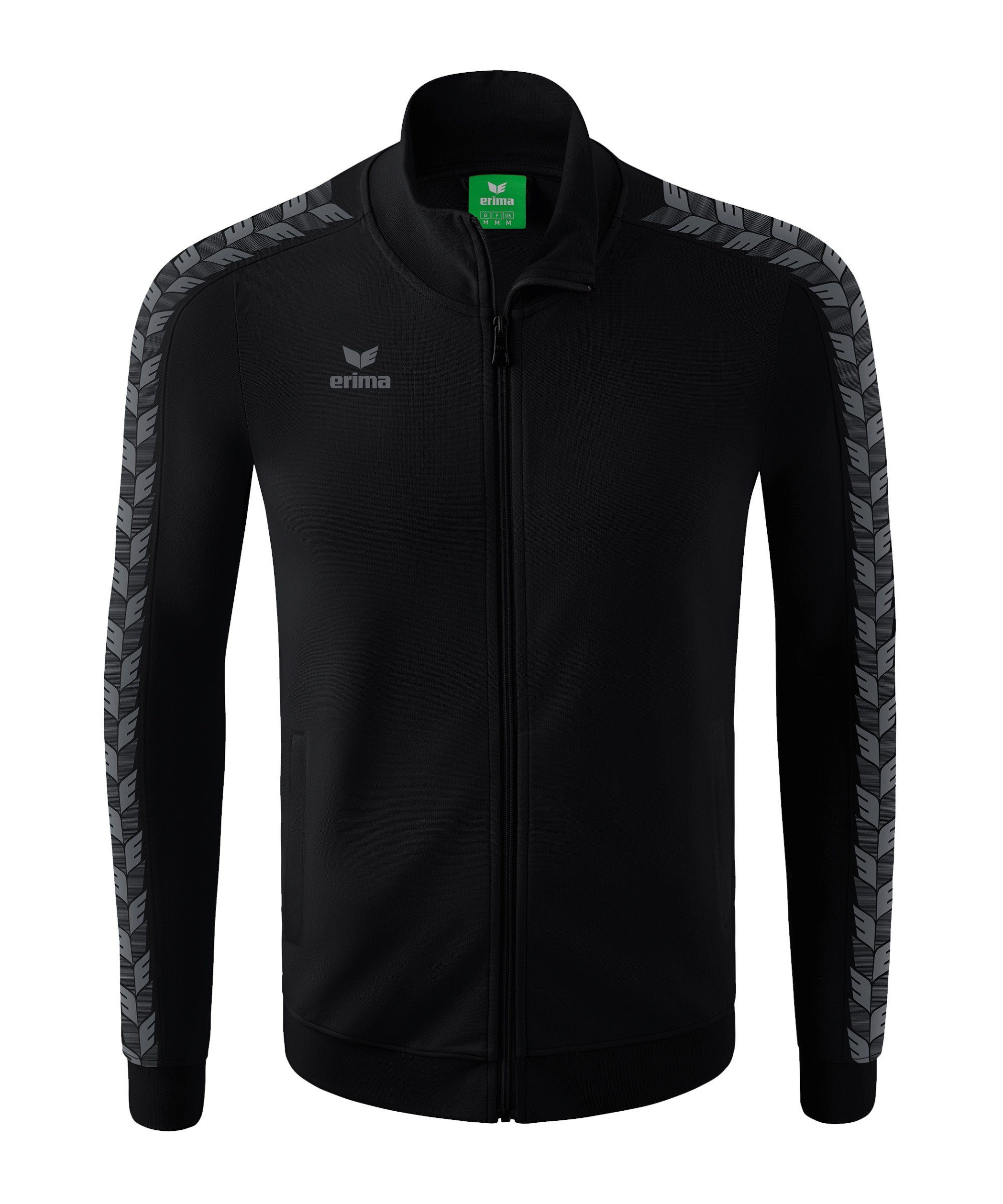 Essential schwarz Sweatjacke Jacke Tracktop Erima Team