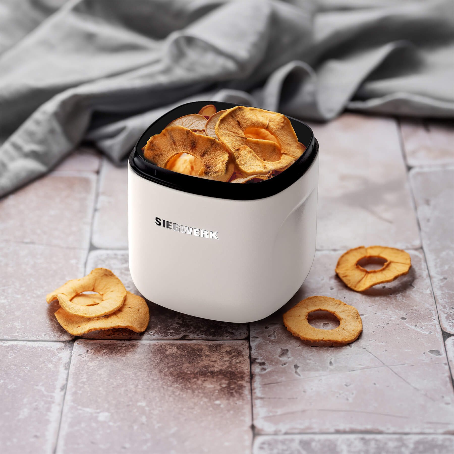 SIEGWERK Vorratsdose SIEGWERK - CUBO S 0,85l aus Metall kombinierbar, Stahlblech pulverbeschichtet