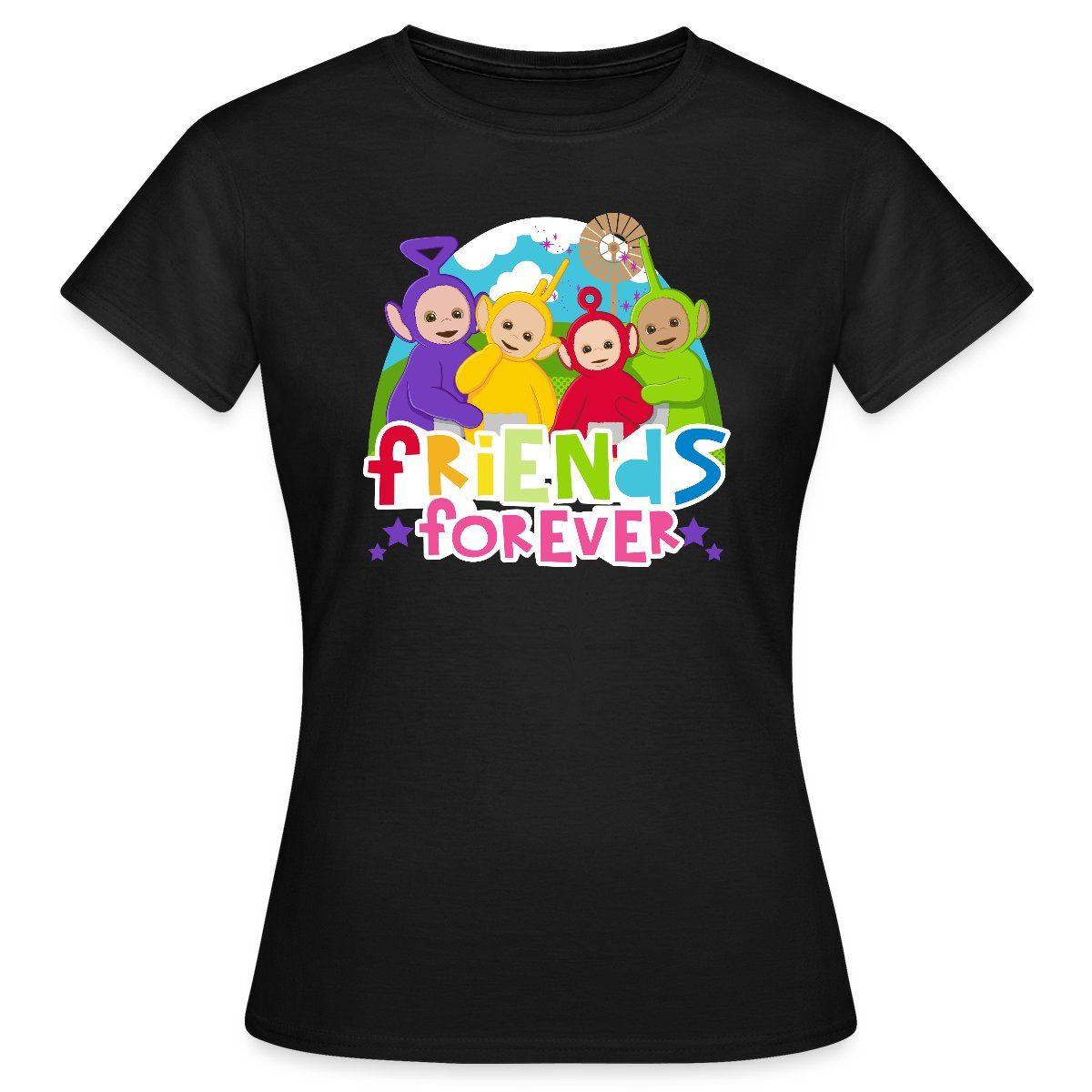 T-Shirt Teletubbies Friends Forever Süßes Design Frauen T-Shirt