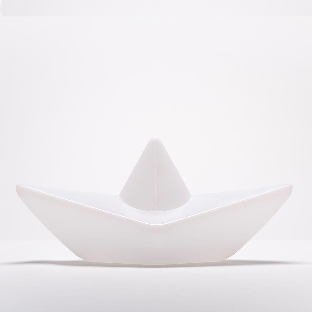 Licht-Trend Gartenleuchte Schwimmfähige Akku-LED-Dekolampe The Boat Weiß