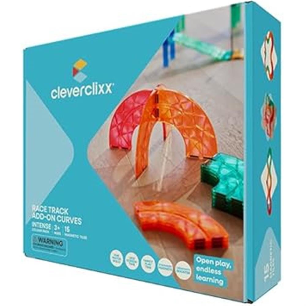 Cleverclixx Cleverclixx Autobahn-Bausatz Erweiterungsset 15 Kurven Magnetsp günstig online kaufen