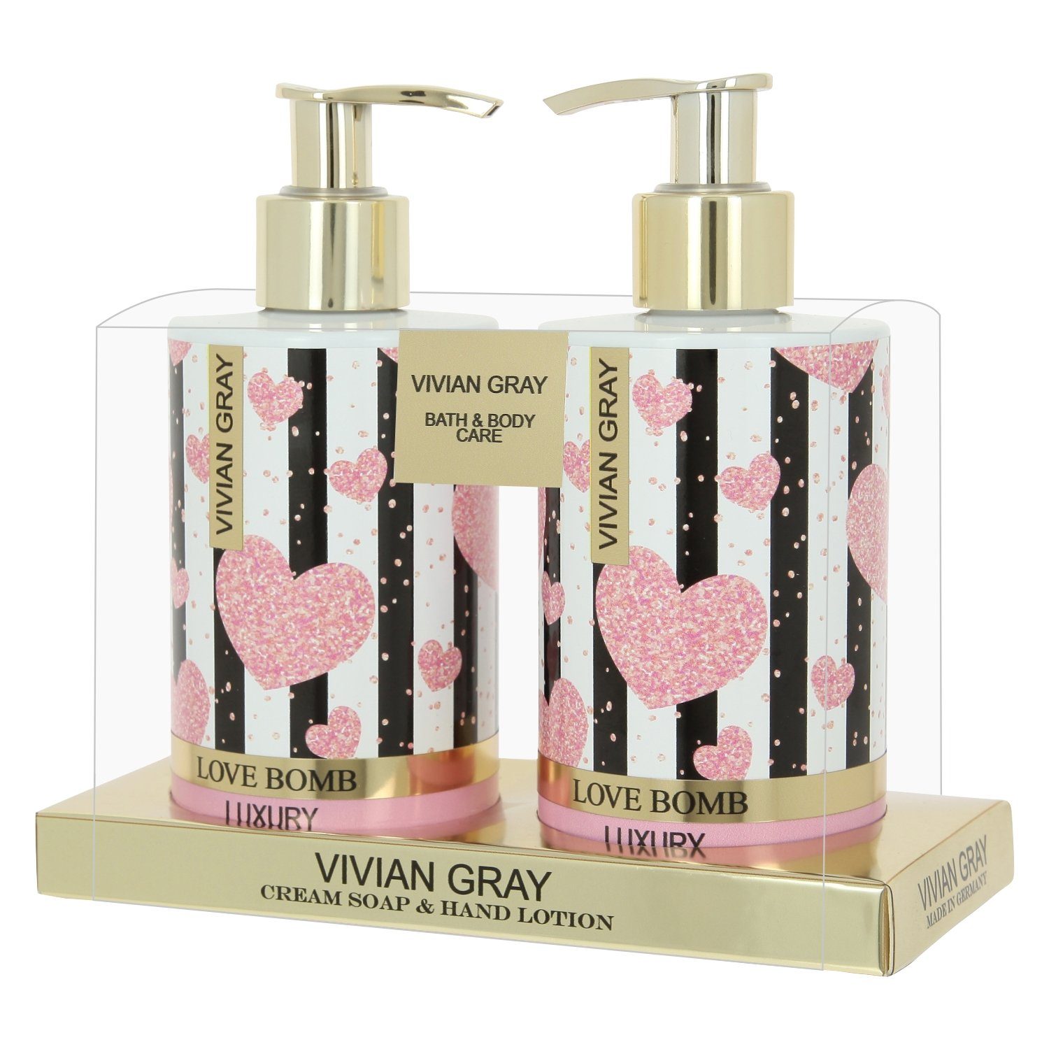 Cremeseife Hand VIVIAN Lotion & Hautreinigungs-Set GRAY