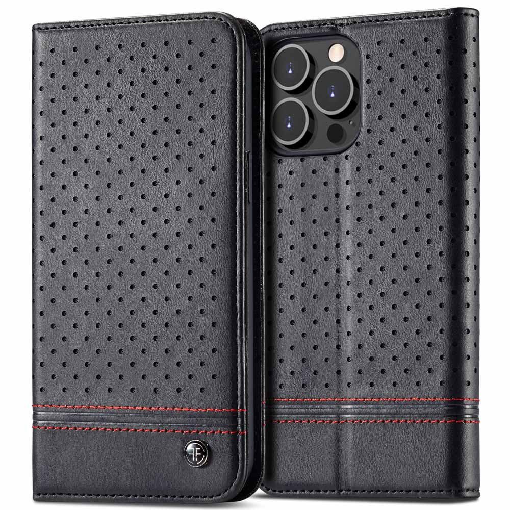 FITSU Handyhülle Handytasche für iPhone 13 Pro Max Hülle Flipcase 6,7 Zoll, Handytasche für iPhone 13 Pro Max mit Kartenfächern & Magnetverschluss