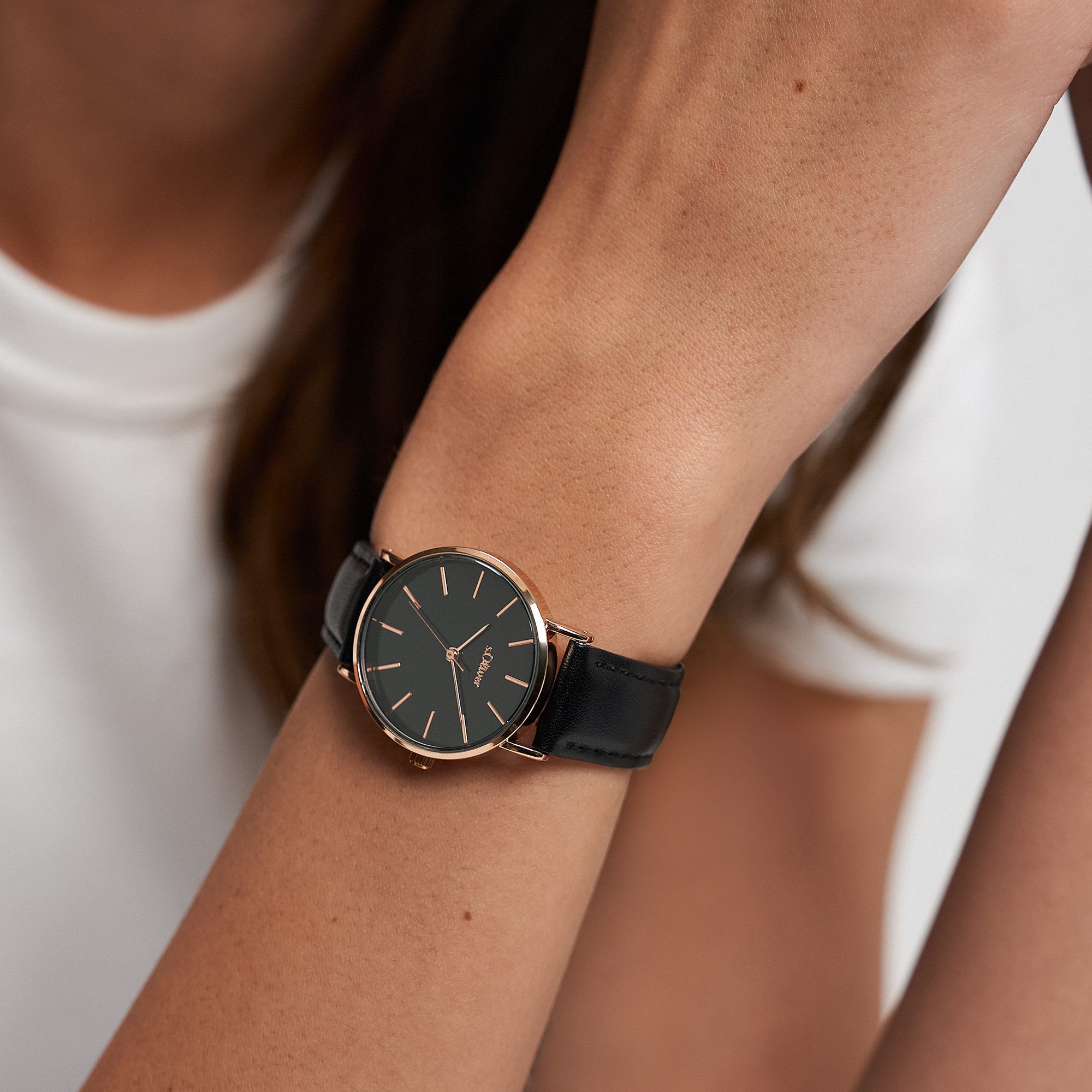 s.Oliver Quarzuhr Flexible Time Kunstleder