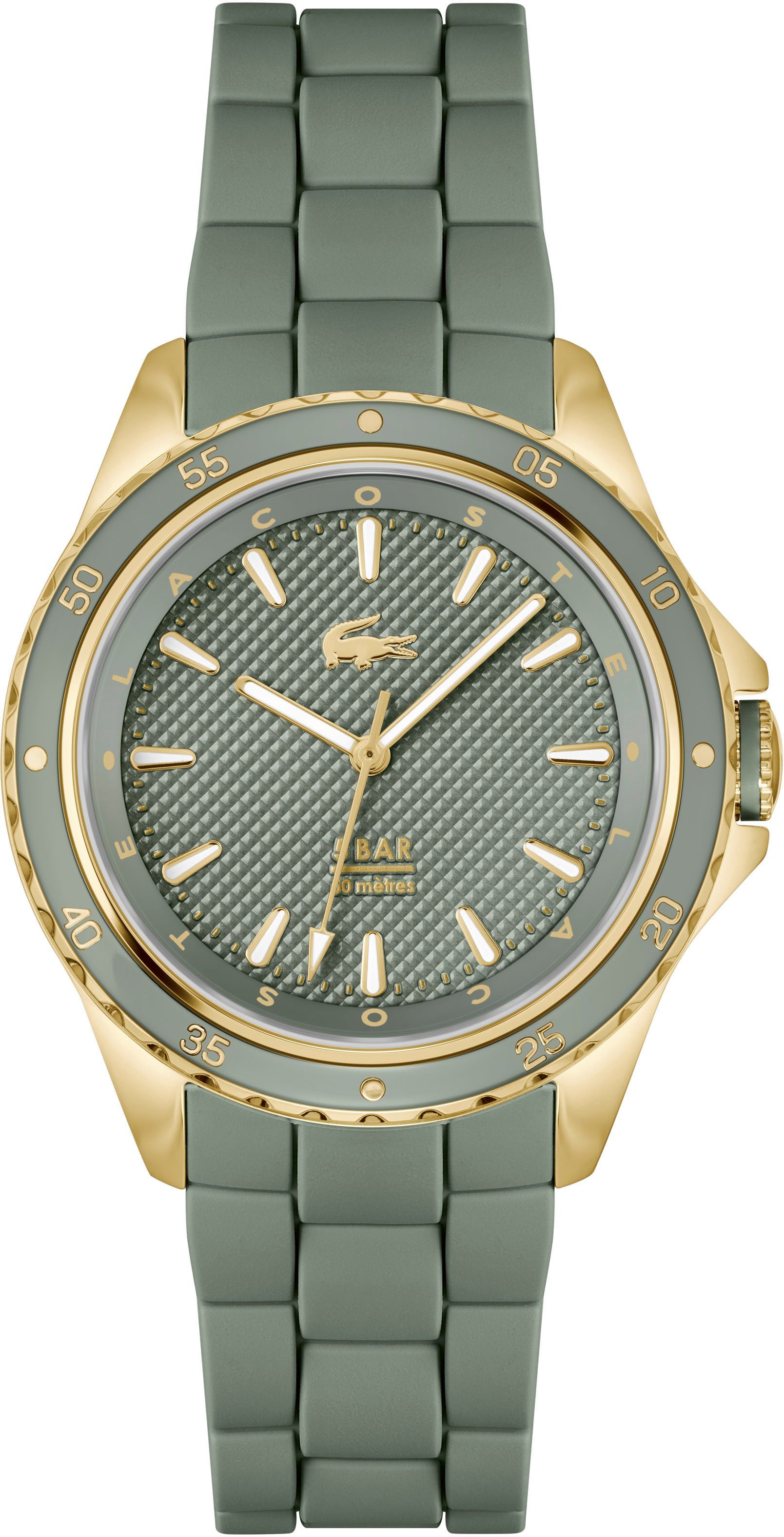 Lacoste Quarzuhr SANTORINI 2001427, Armbanduhr, Damenuhr, Silikonarmband, a günstig online kaufen