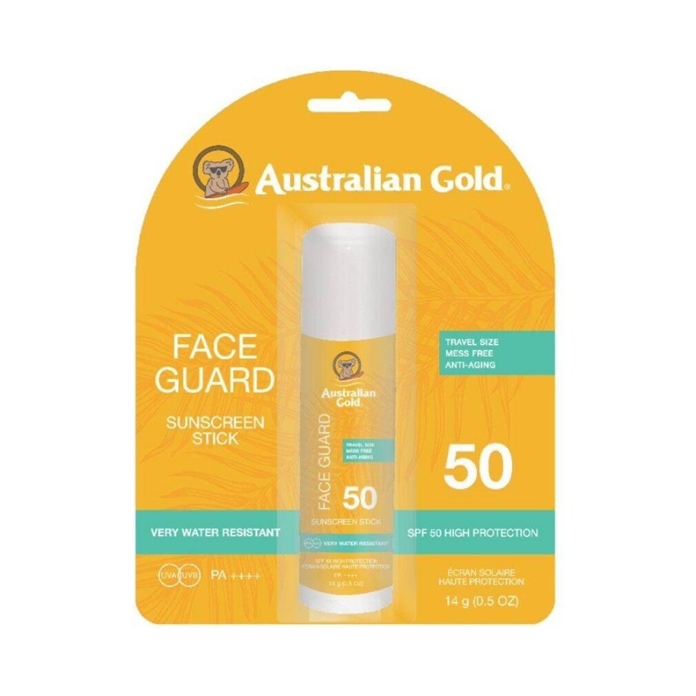 50 g Gold Sonnenschutzpflege Australian Guard 14 Australian Spf Stick, Gold, Face