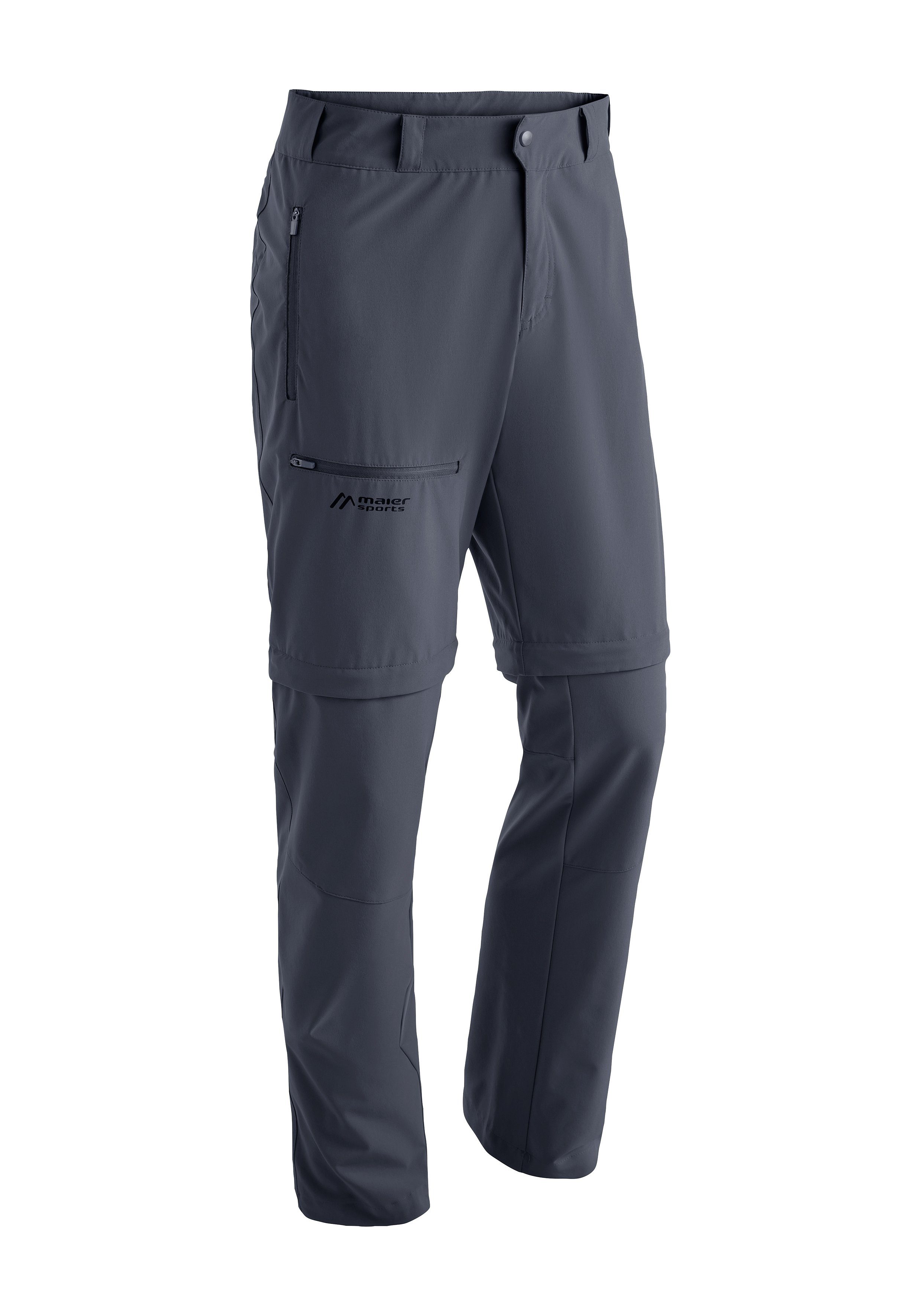 Maier Sports Funktionshose Latit Zip M Outdoorhose aus flexiblem und nachhaltigem Material dunkelblau