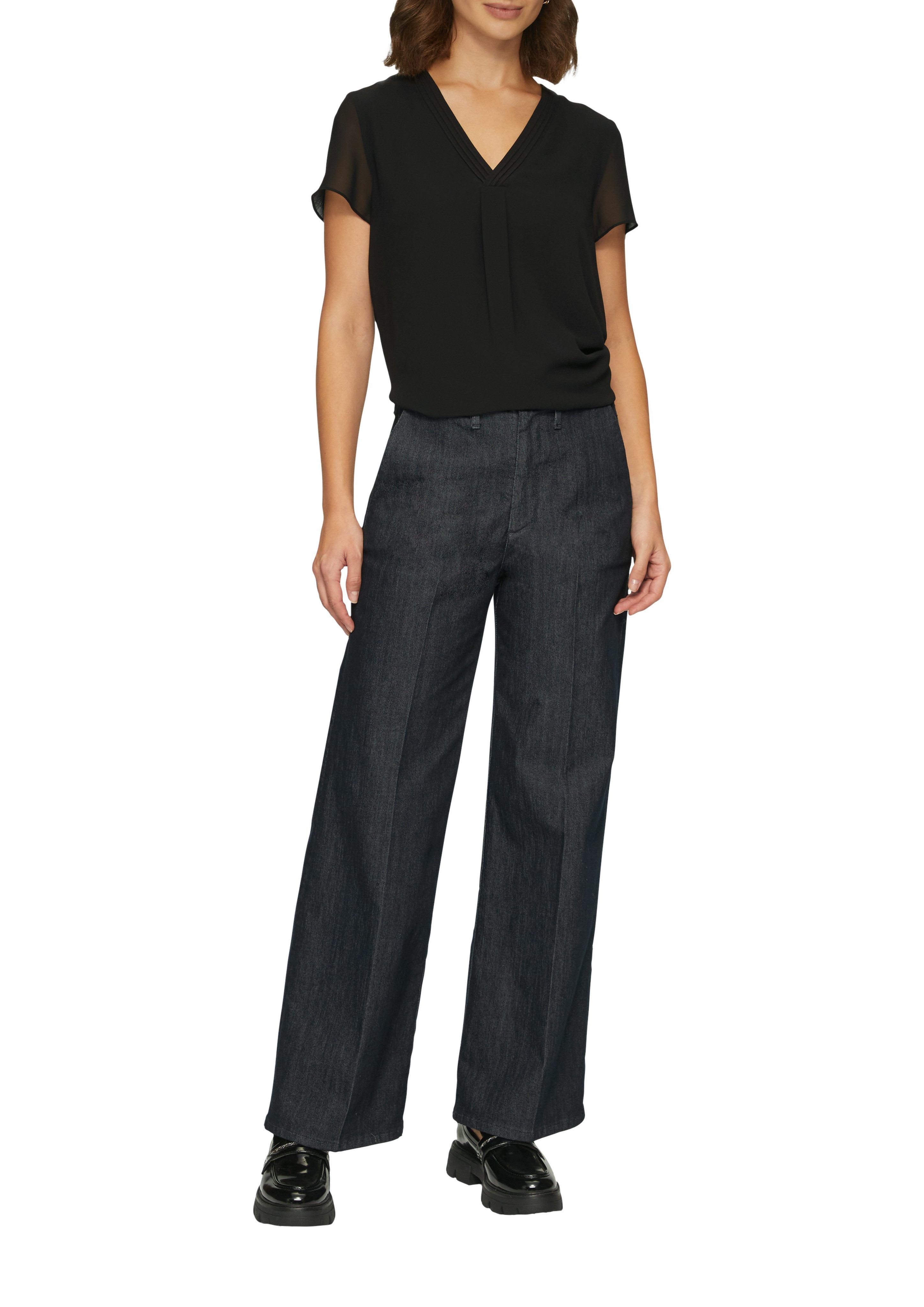 s.Oliver BLACK LABEL Shirtbluse in Doppel-Layer-Optik günstig online kaufen