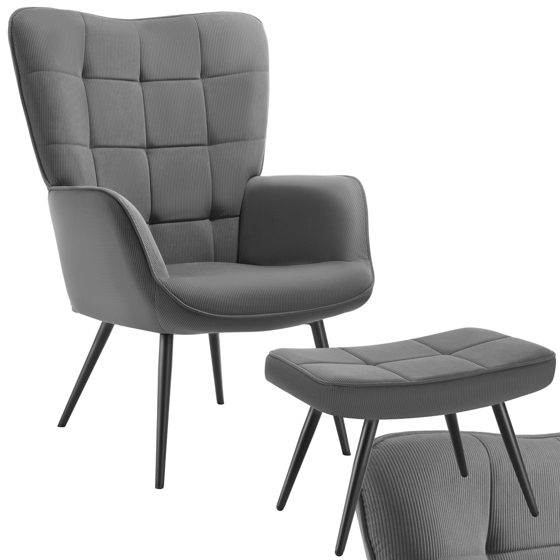 tectake Relaxsessel Sessel Hygge gepolstert inklusive günstig online kaufen
