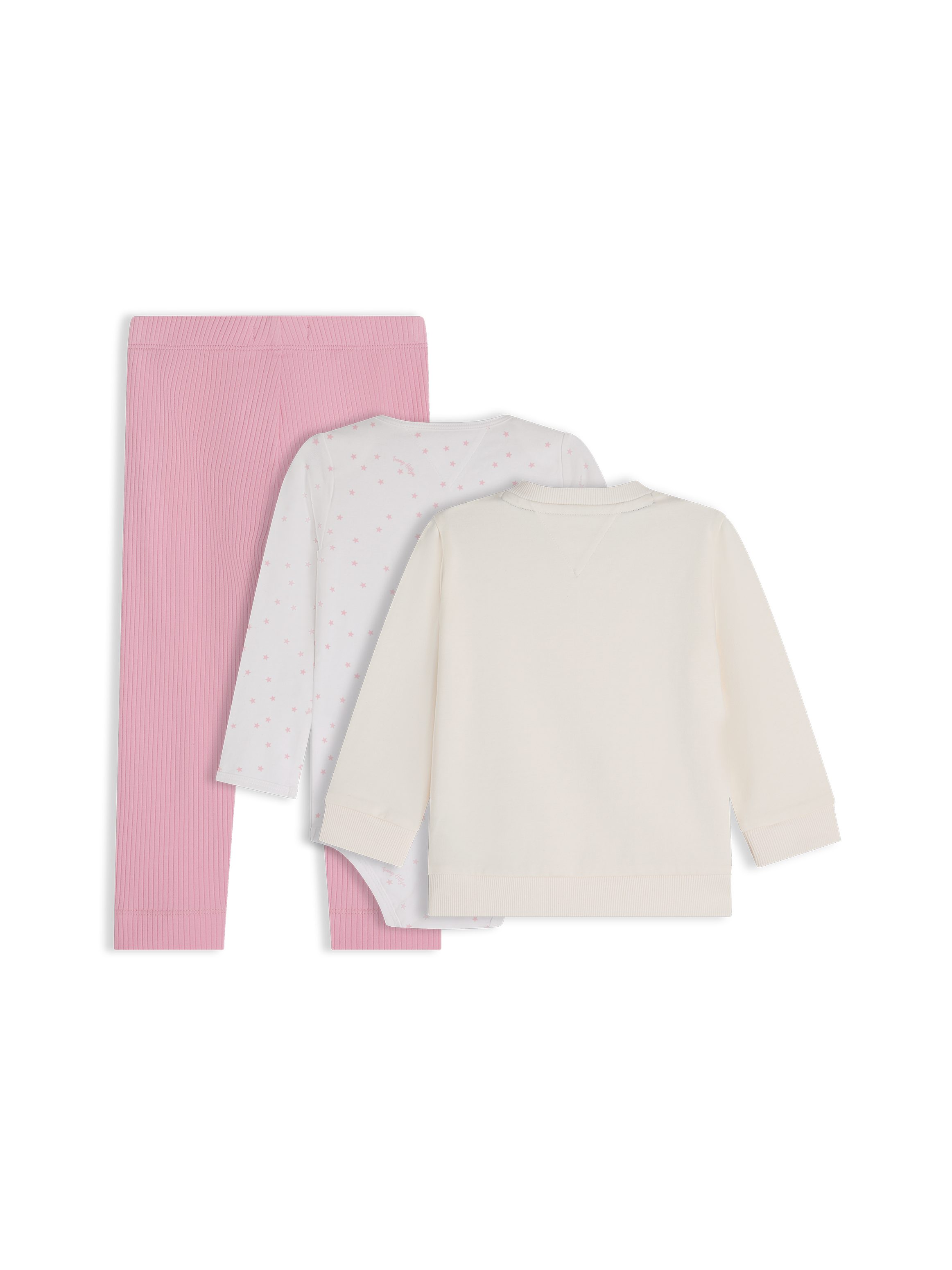 Tommy Hilfiger Neugeborenen-Geschenkset (Set, 3-tlg) Shirt, Body & Jerseyhose für Babys
