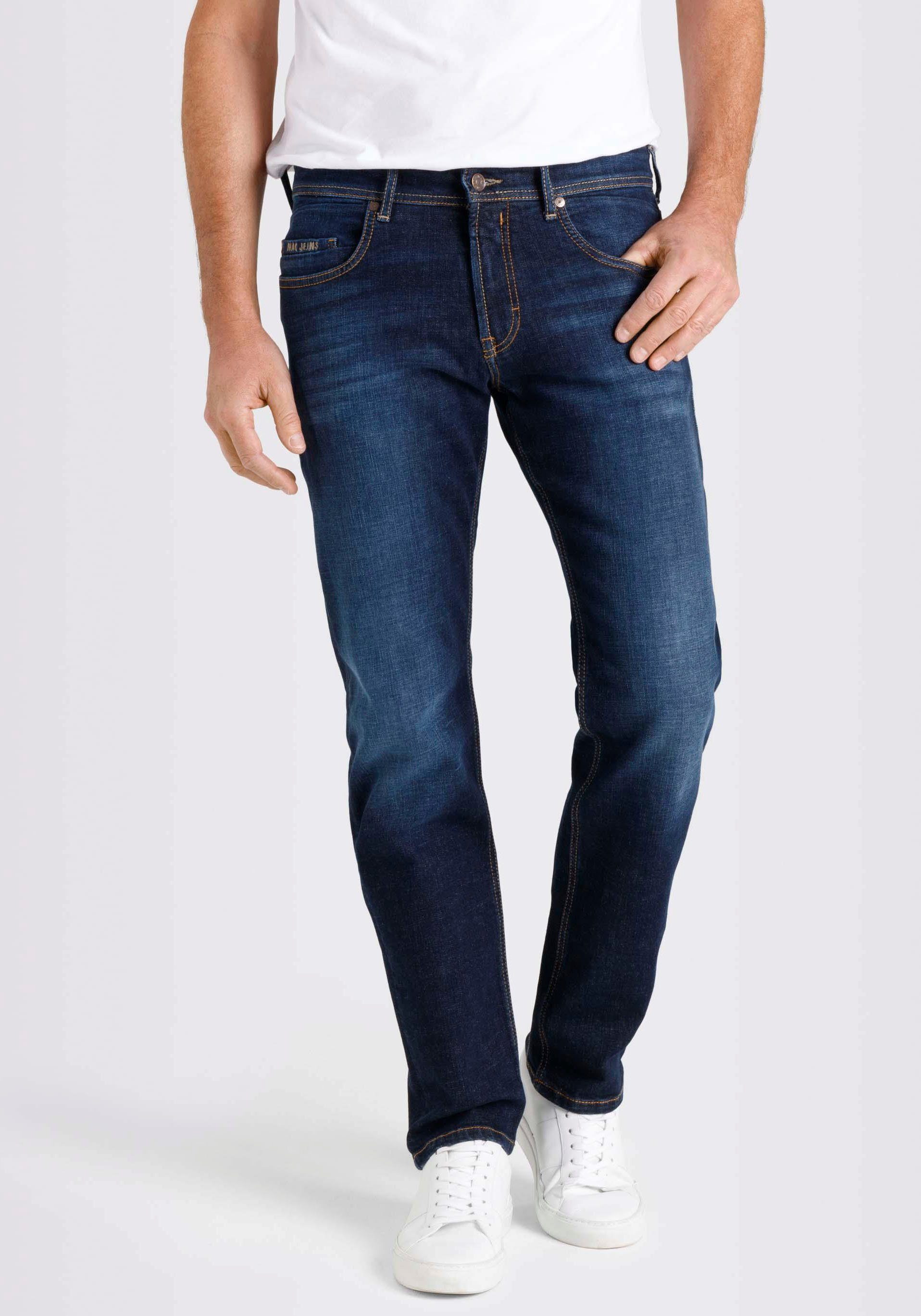 MAC Regular-fit-Jeans Ben dark blue vintage wash