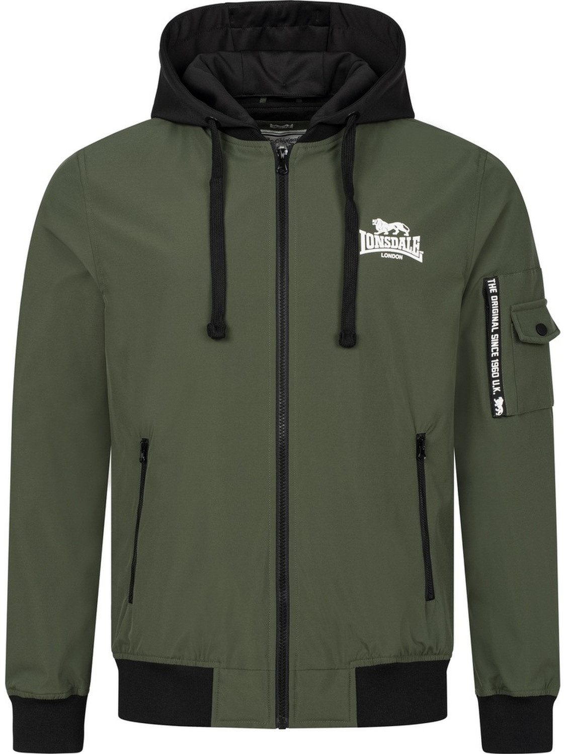Lonsdale Kurzjacke Shalford Jacke Mit Kapuze Schmale Passform