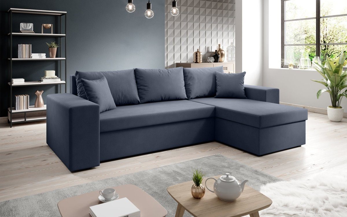 Luxusbetten24 Schlafsofa Designer Sofa Denver, mit Stauraum und Schlaffunkt günstig online kaufen