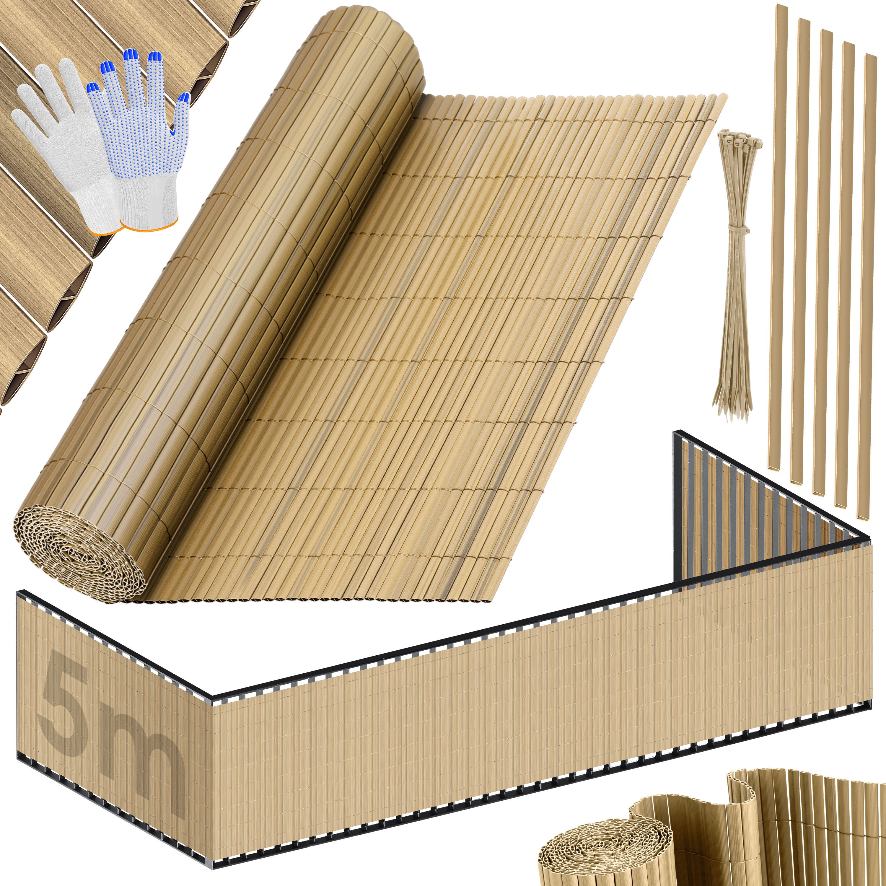 KESSER Sichtschutzstreifen, PVC Sichtschutzmatte Balkonverkleidung Windschutz Sichtschutzzaun