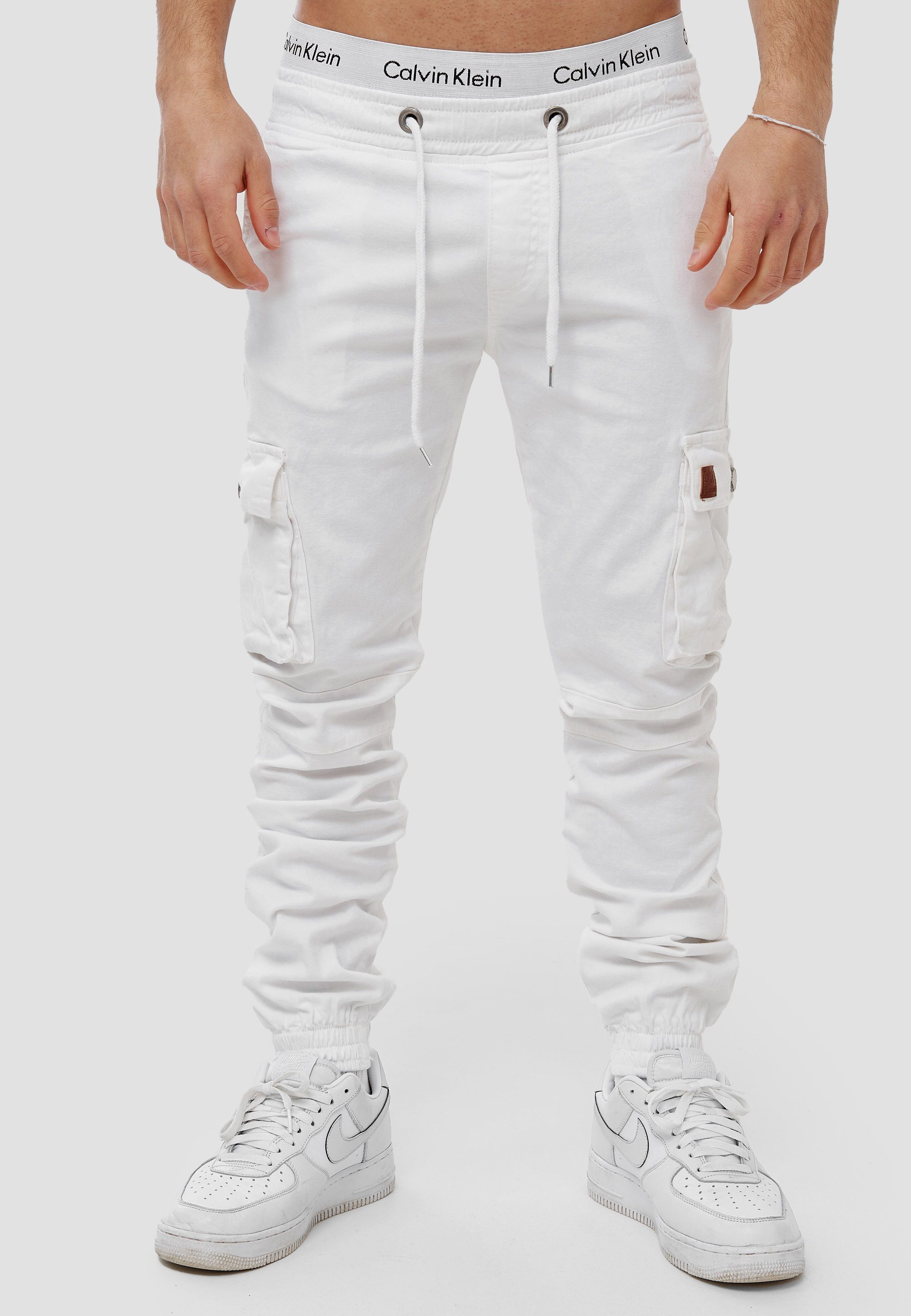 OneRedox Straight-Jeans H-3413 (Chino Cargohose Streetwear, 1-tlg) Freizeit Business Casual