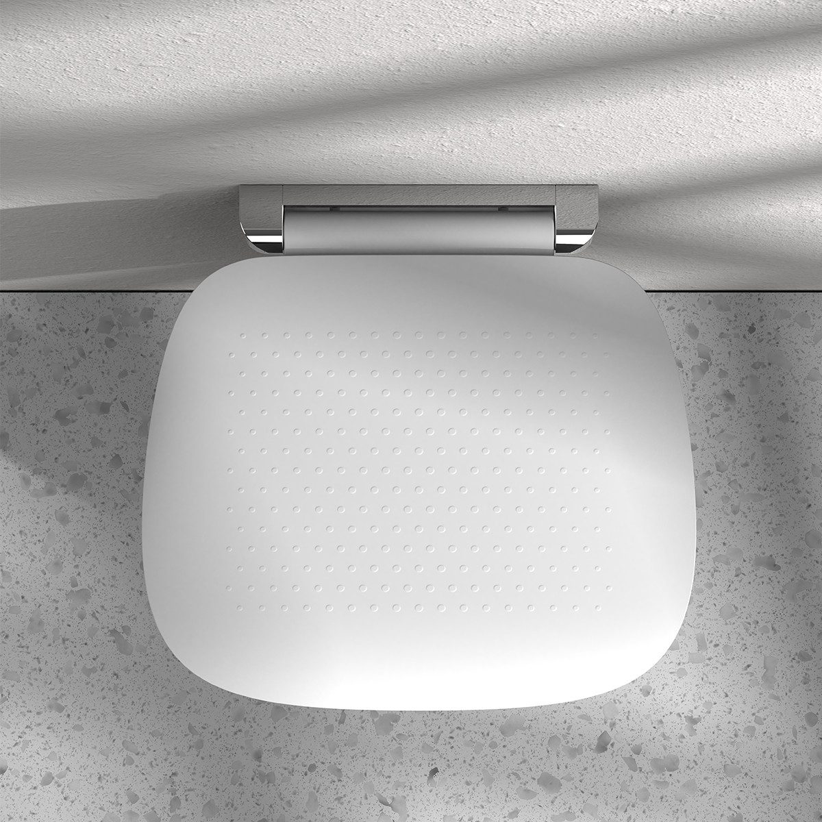 HEUFFE Duschstuhl Duschsitz Klappbar Wandmontage Duschklappsitz Klappsitz Dusche, Bis 200 kg Badestuhl, Duschhocker, Hocker, Duschstuhl für Senioren