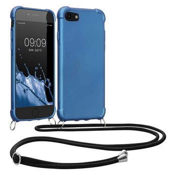 kwmobile Handyhülle Necklace Case für Apple iPhone SE / 8 / 7 Hülle, Cover mit Kordel zum Umhängen - Silikon Schutzhülle