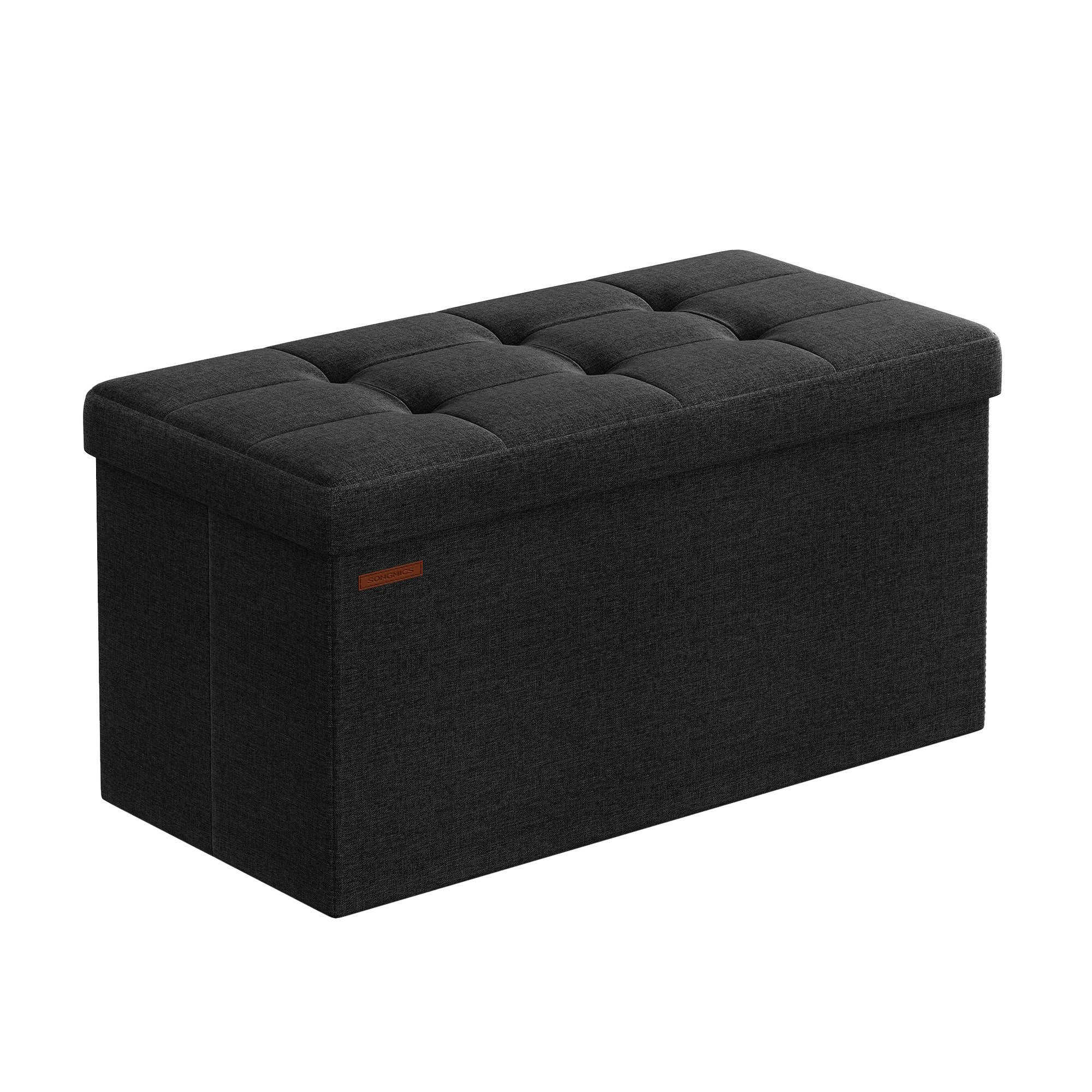 SONGMICS Sitzbank sitzhocker, 76/110cm mit Stauraum, klappbare Sitztruhe, F günstig online kaufen