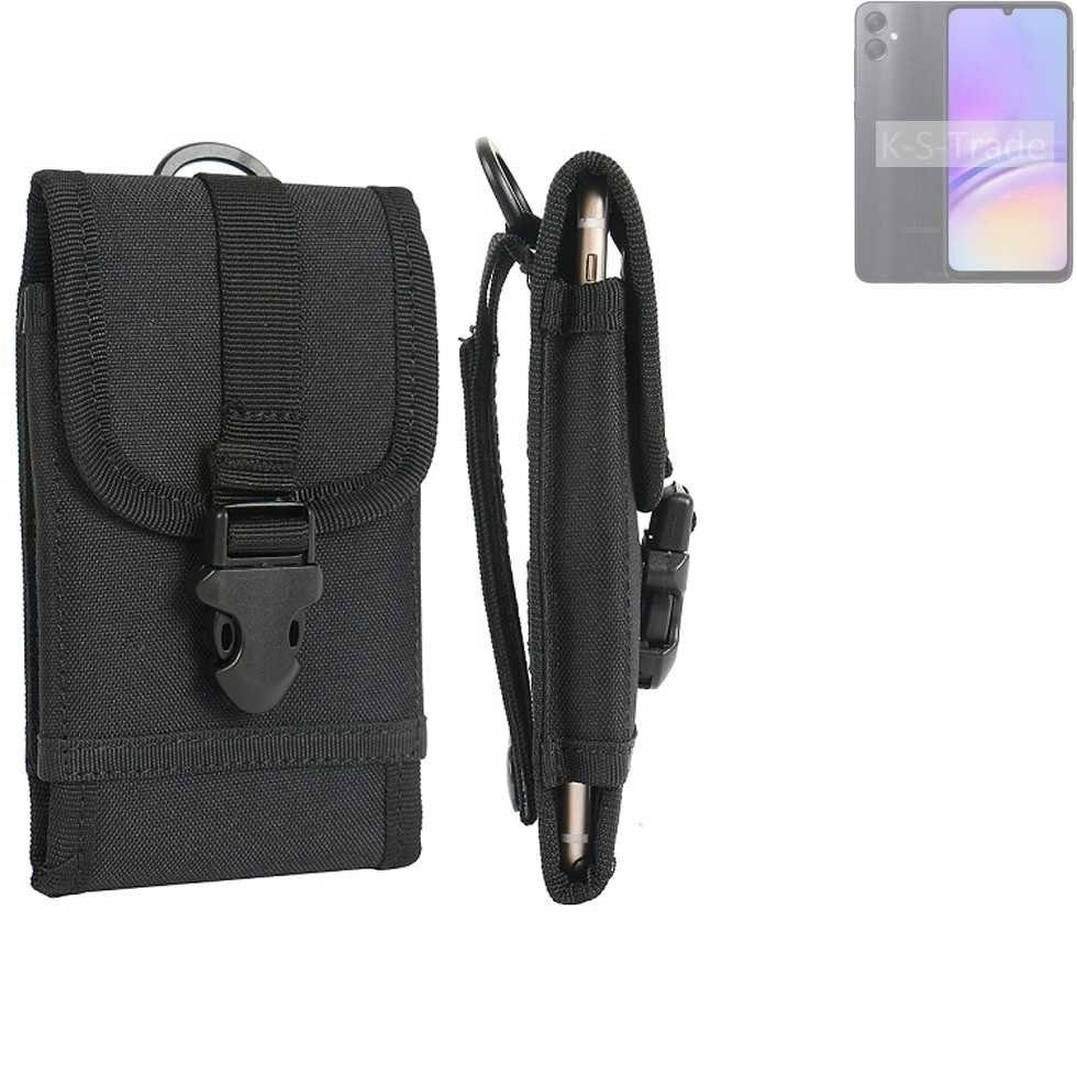 K-S-Trade Handyhülle für Samsung Galaxy A05s, Holster Handy Hülle Holster Handytasche Gürtel Tasche Schutz